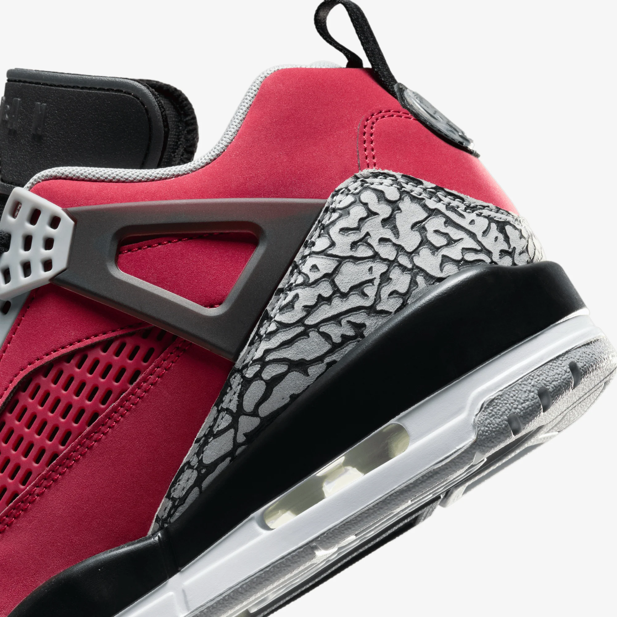 JORDAN | SPIZIKE LOW { GYM RED/BLACK-WOLF GREY-COOL GREY - Image 6