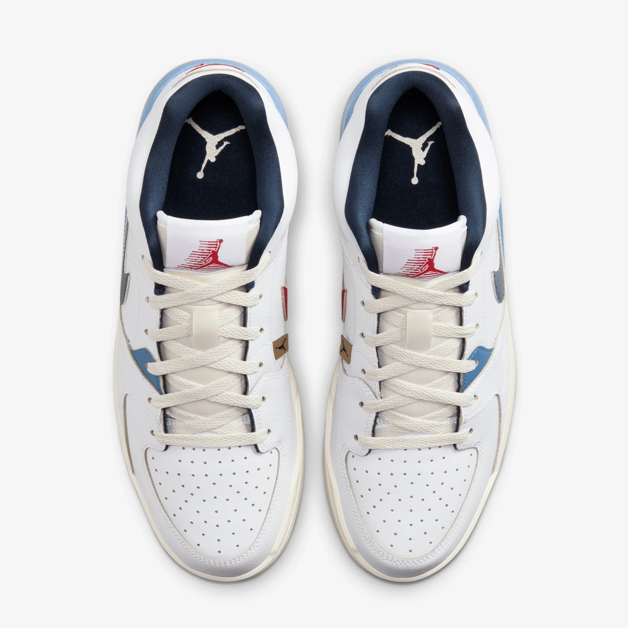 JORDAN | STADIUM 90 { WHITE/ARMORY NAVY-PALE IVORY - Image 2