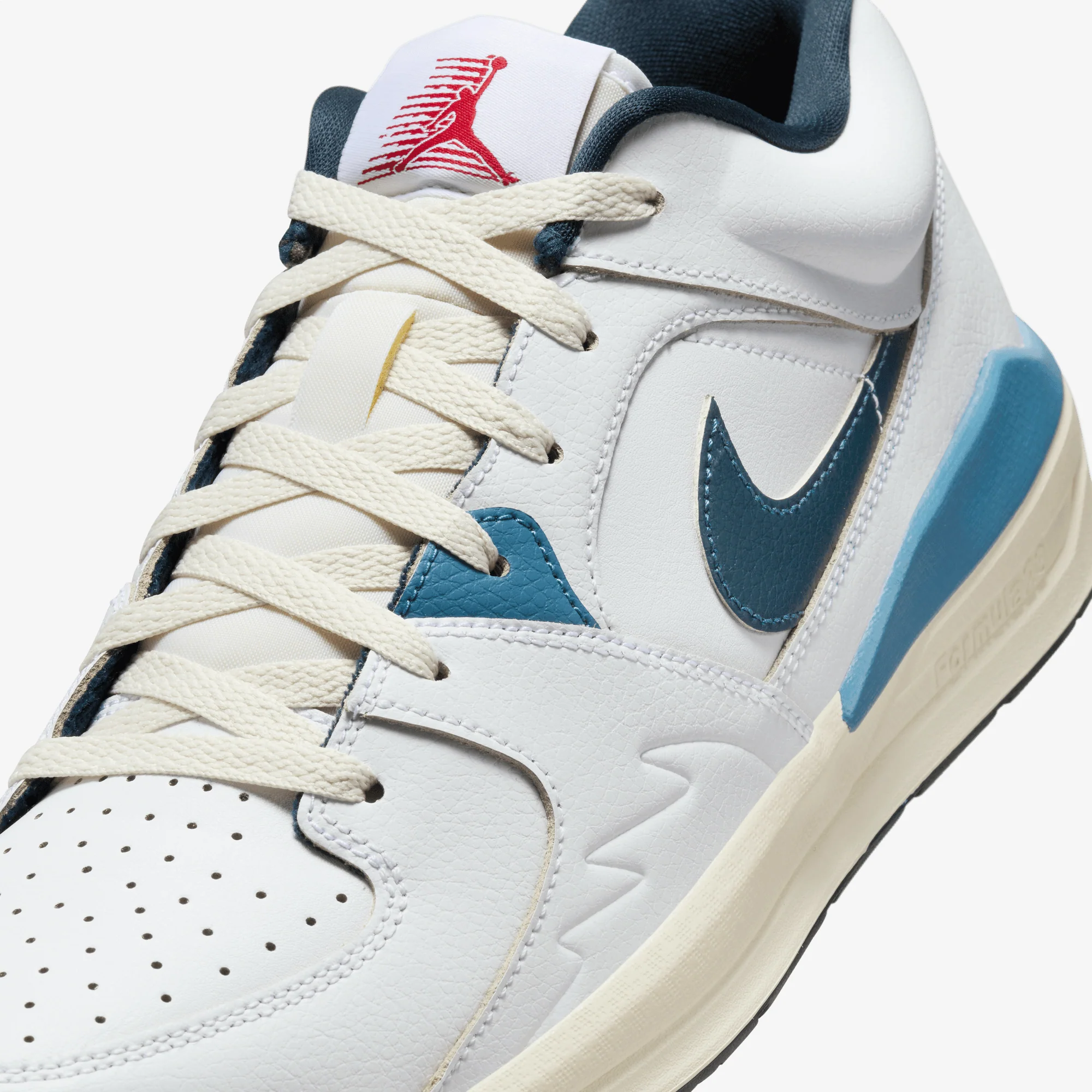 JORDAN | STADIUM 90 { WHITE/ARMORY NAVY-PALE IVORY - Image 4