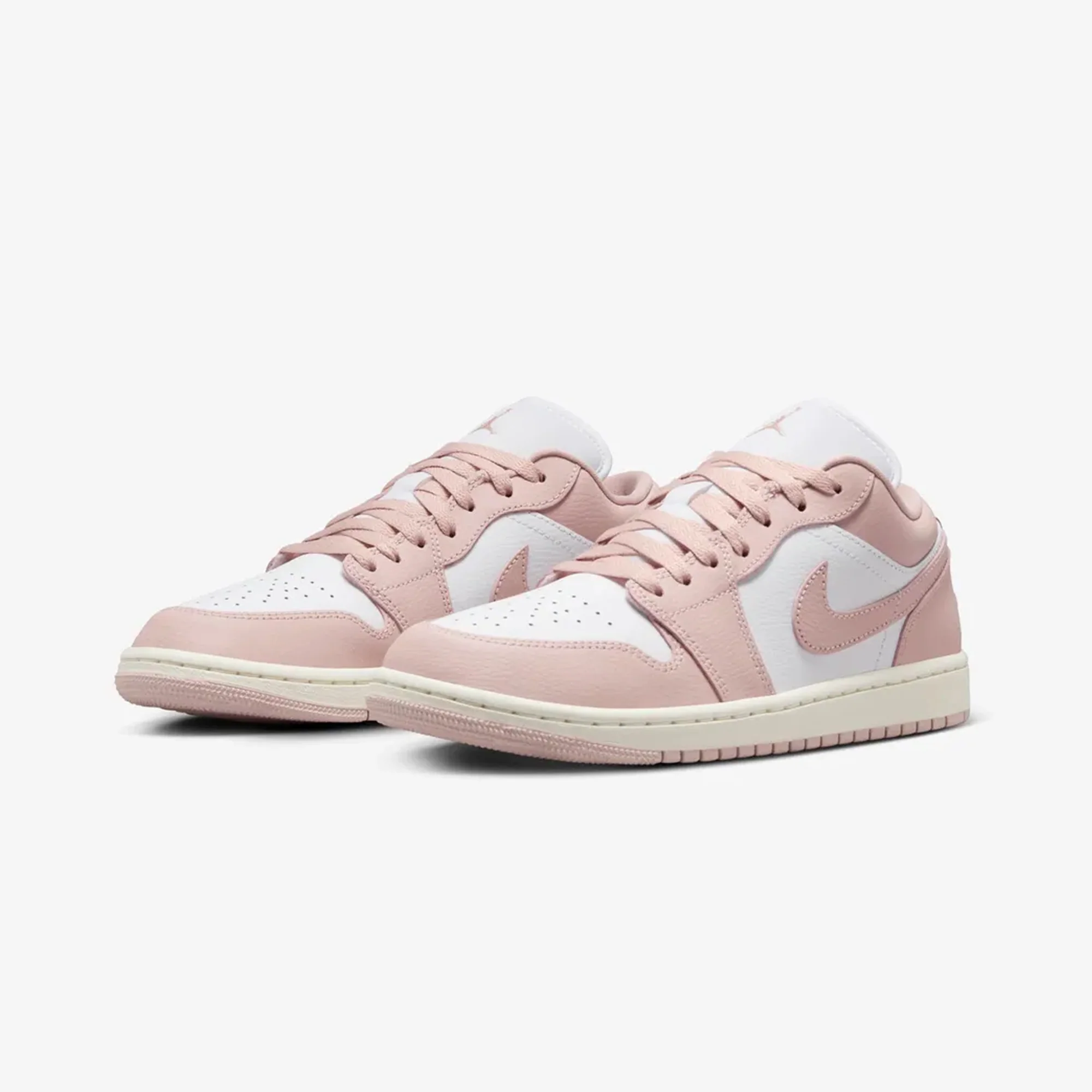 Jordan | AIR JORDAN 1 LOW { WHITE/PINK OXFORD-SAIL - Image 3