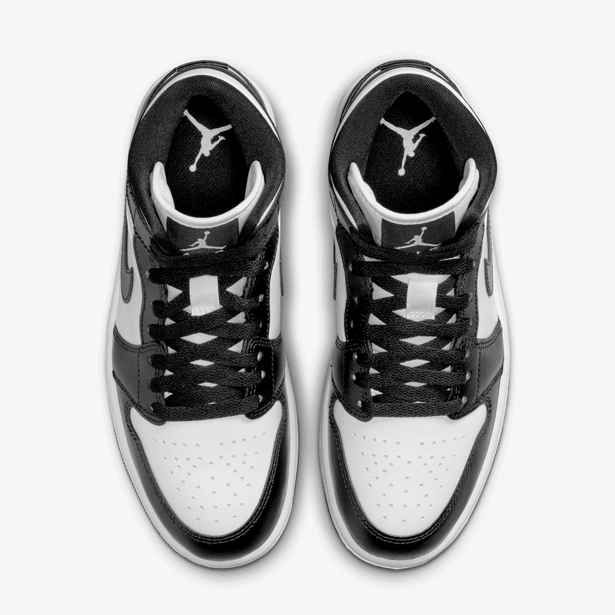 JORDAN | AIR JORDAN 1 MID { WHITE/BLACK-WHITE - Image 2
