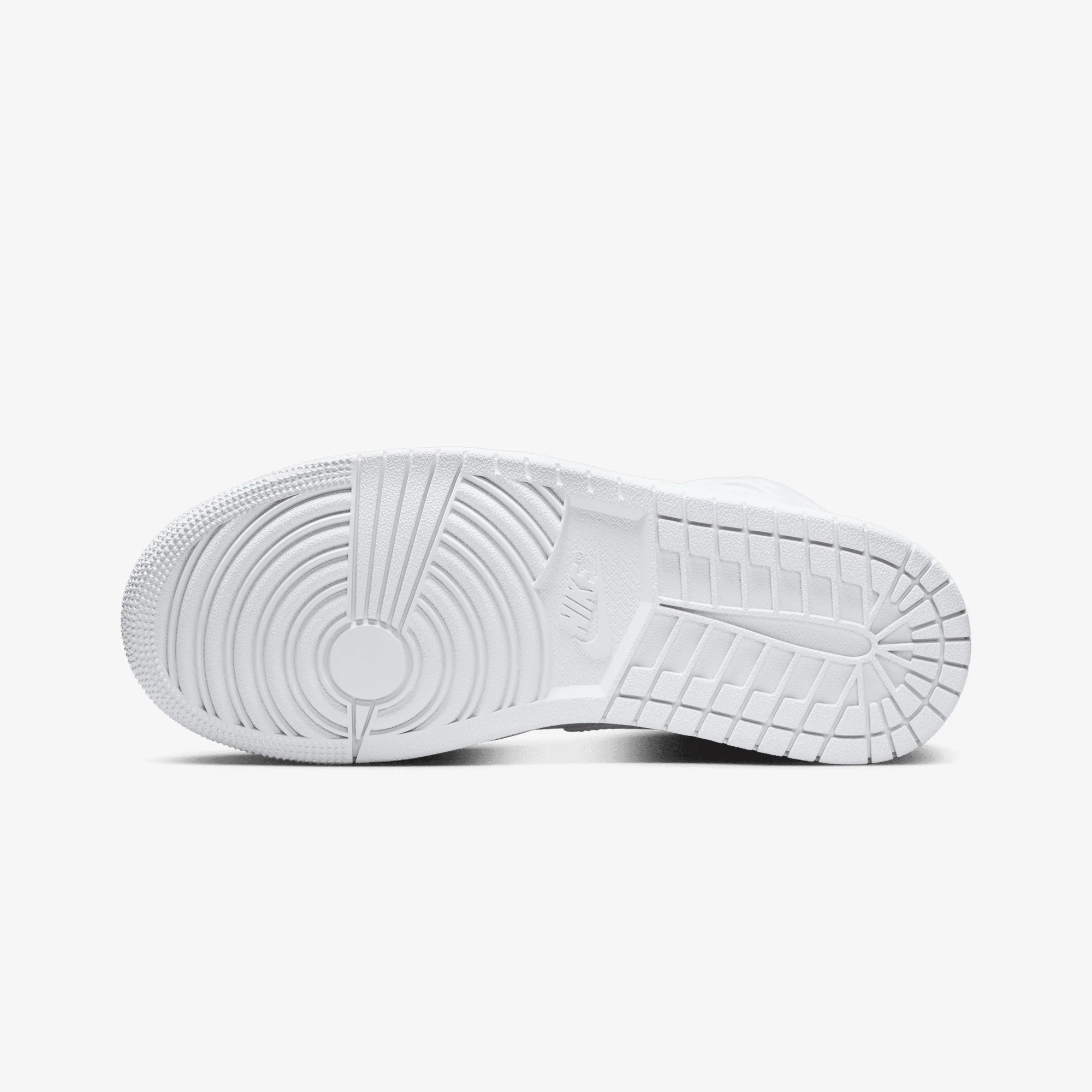 JORDAN | AIR JORDAN 1 MID { WHITE/WHITE-WHITE - Image 7