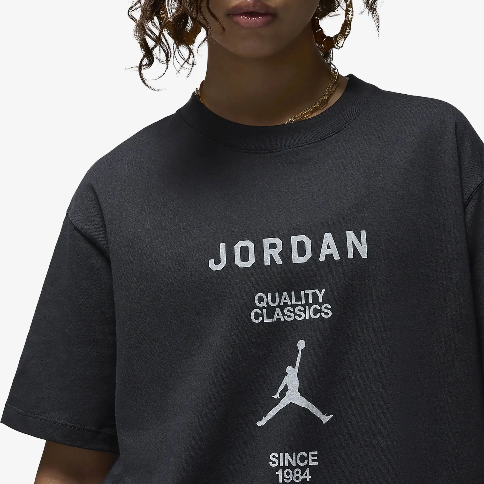 JORDAN | GIRLFRIEND T-SHIRT { OFF NOIR/SAIL - Image 3