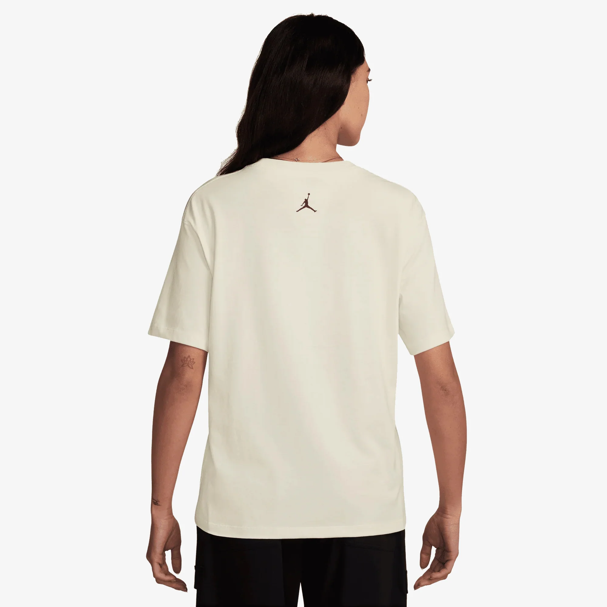 JORDAN | GIRLFRIEND T-SHIRT { SAIL/BLACK - Image 2