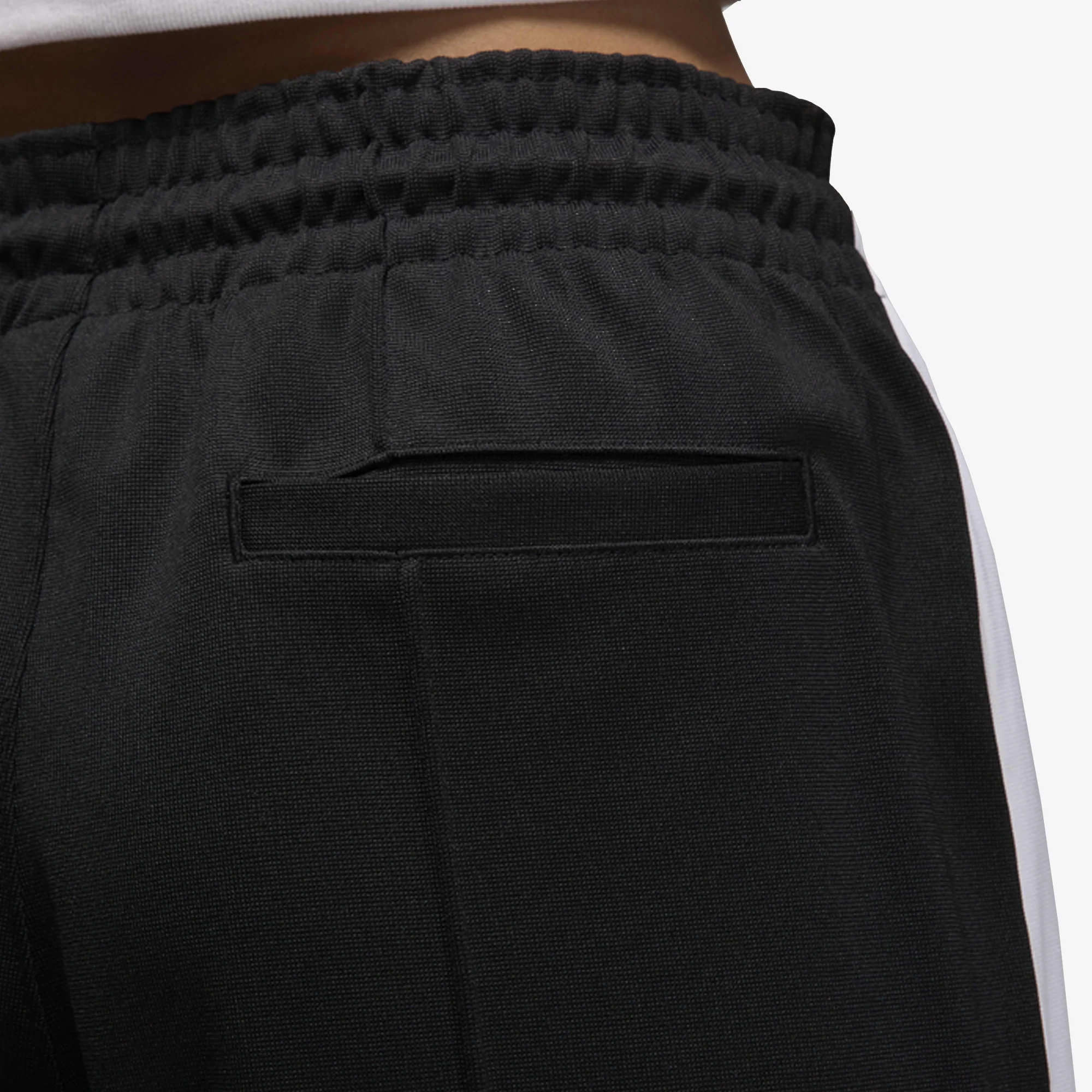 JORDAN | KNIT TRACK PANTS { BLACK/WHITE/WHITE - Image 3