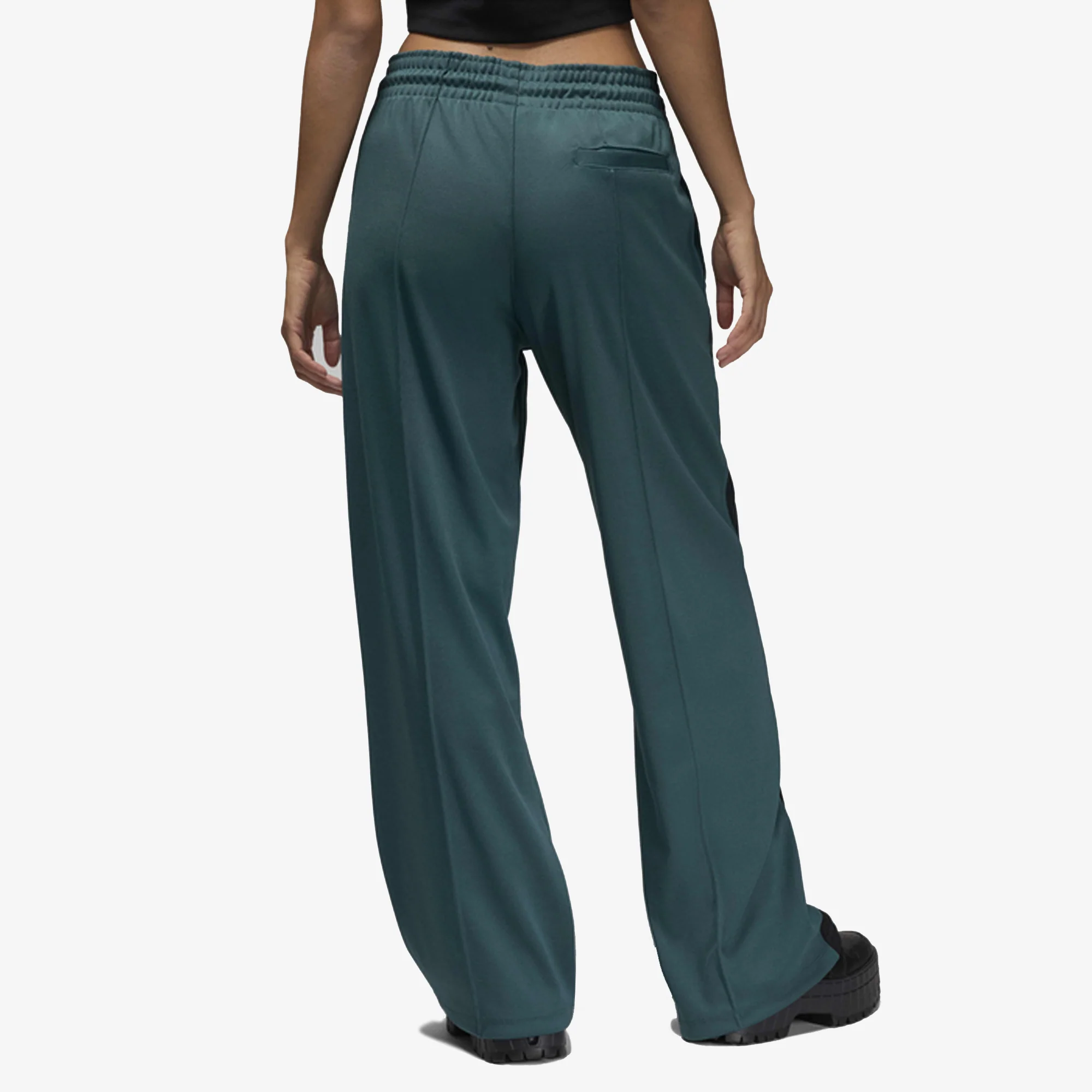 JORDAN | KNIT TRACK PANTS { OXIDIZED GREEN/BLACK/WHITE - Image 2