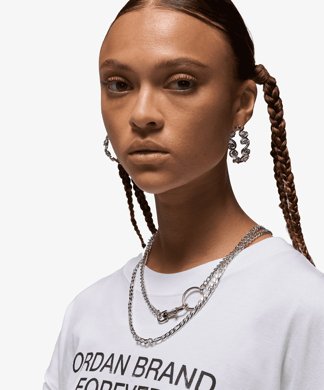 JORDAN | OVERSIZED GRAPHIC T-SHIRT { WHITE - Image 3