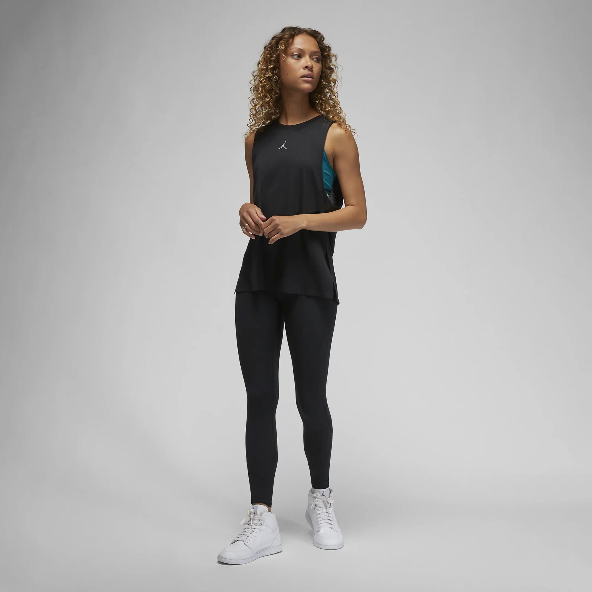 JORDAN | SPORT DIAMOND TANK TOP { BLACK - Image 5