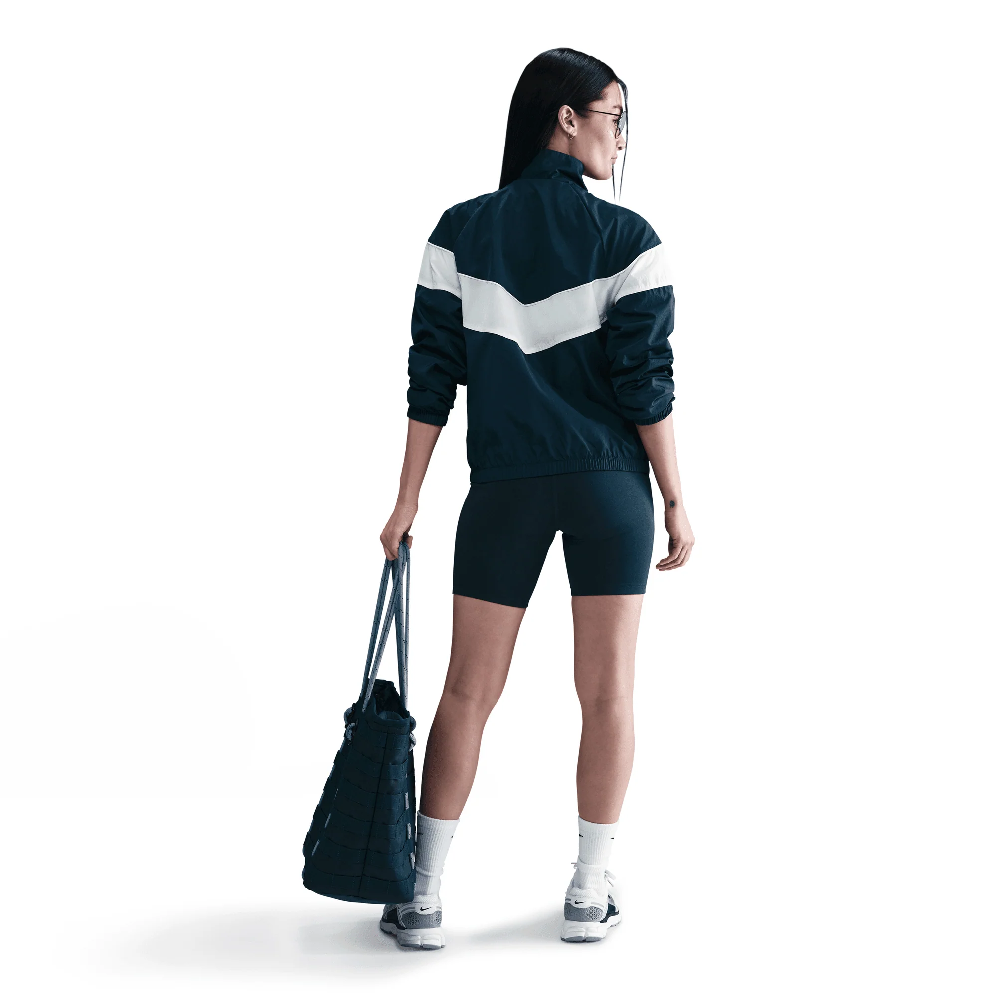 NIKE | WINDRUNNER UV WOVEN FULL-ZIP JACKET { ARMORY NAVY/SAIL/WHITE - Image 2