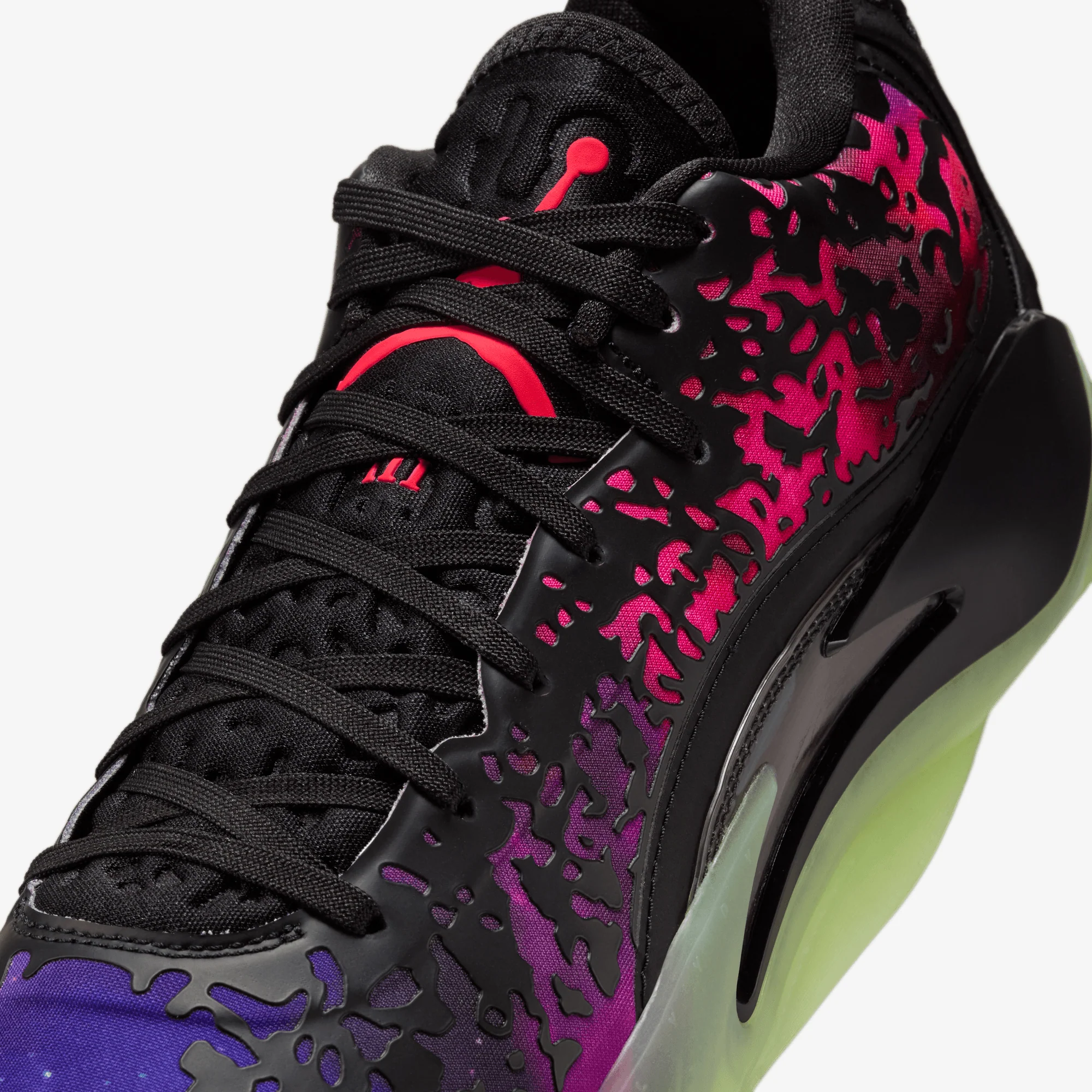 JORDAN | ZION 3 PF { BLACK/SOLAR RED-VIVID PURPLE-BARELY VOLT - Image 5