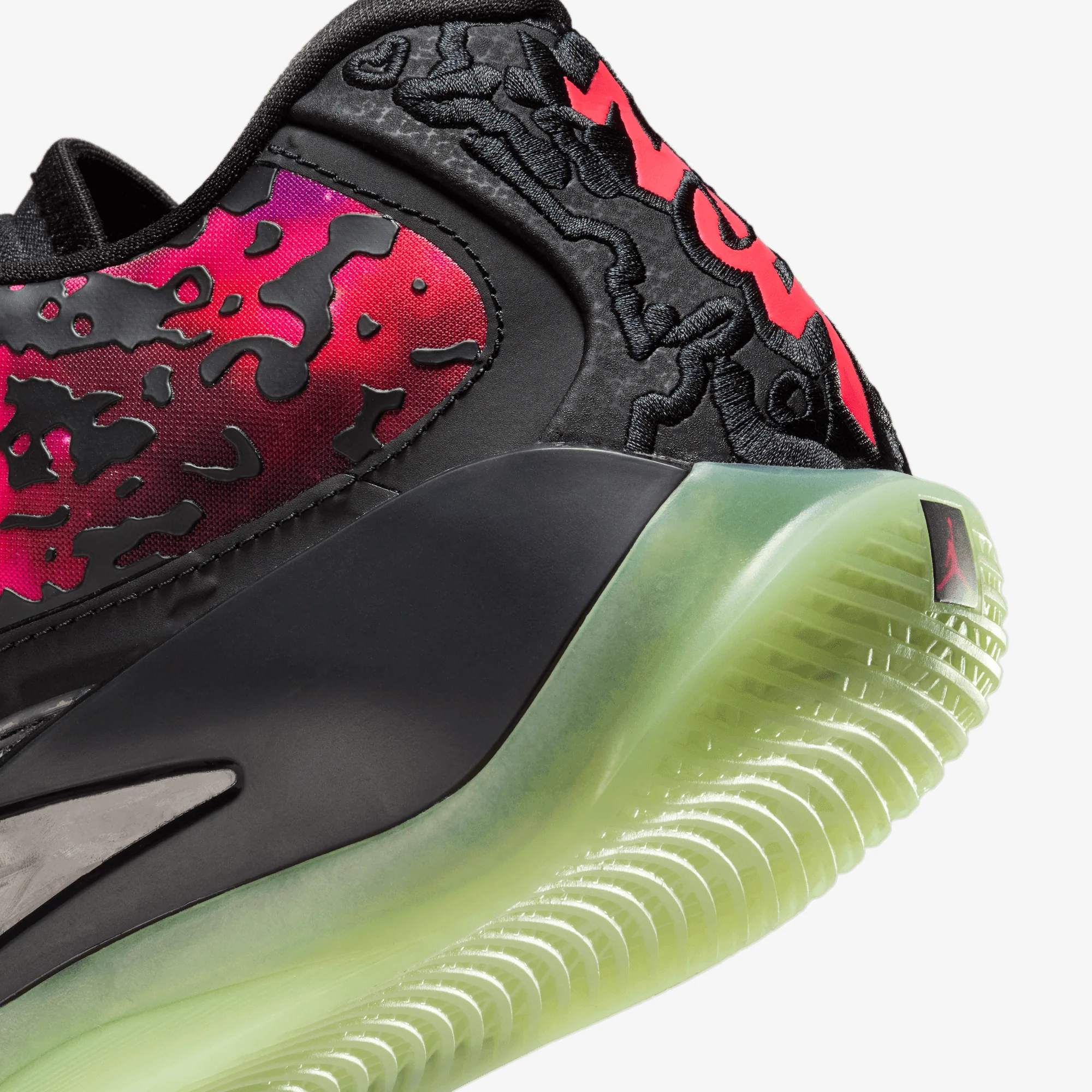 JORDAN | ZION 3 PF { BLACK/SOLAR RED-VIVID PURPLE-BARELY VOLT - Image 6