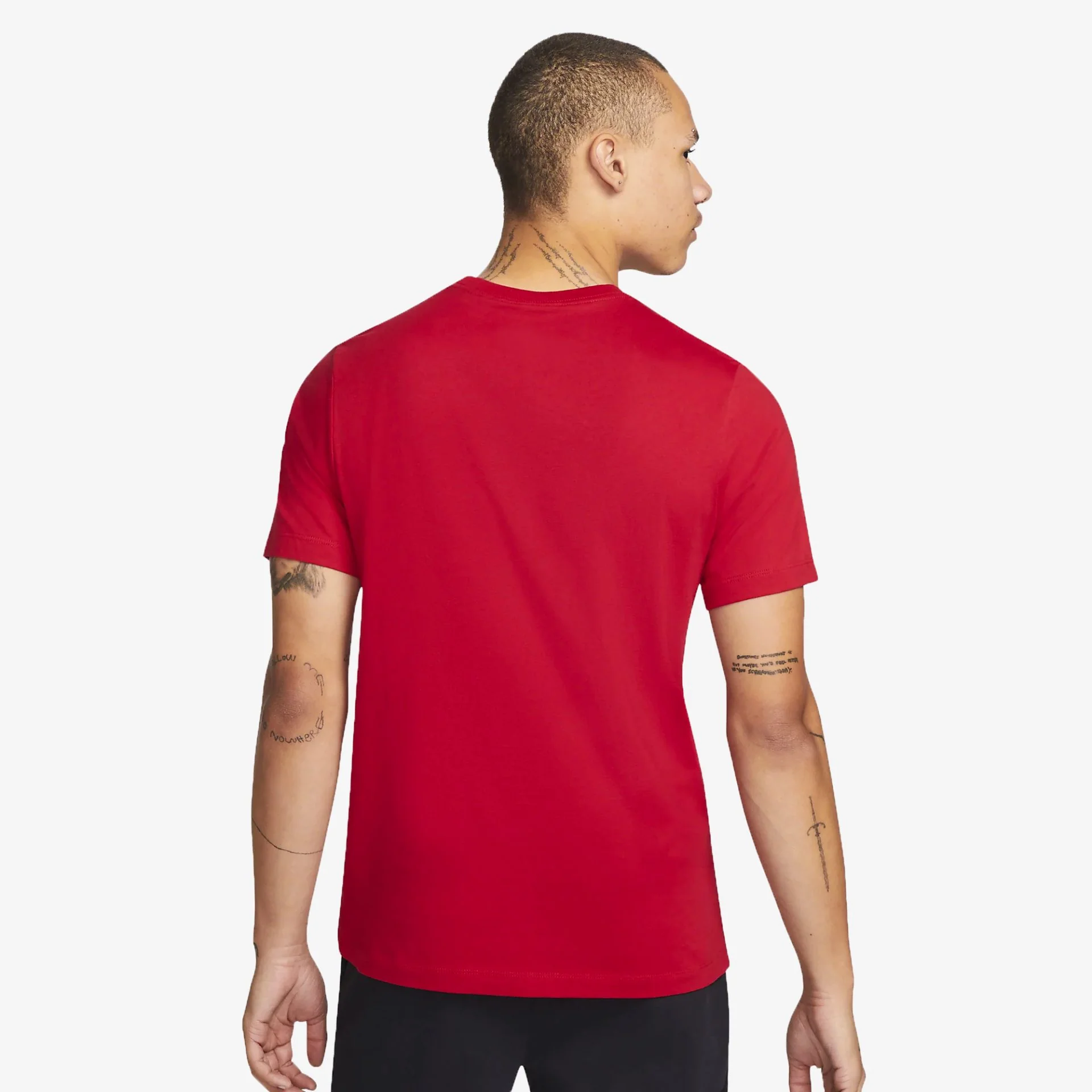 Nike | JORDANJ JUMPMAN T-SHIRT { BLACK / GYM RED - Image 3