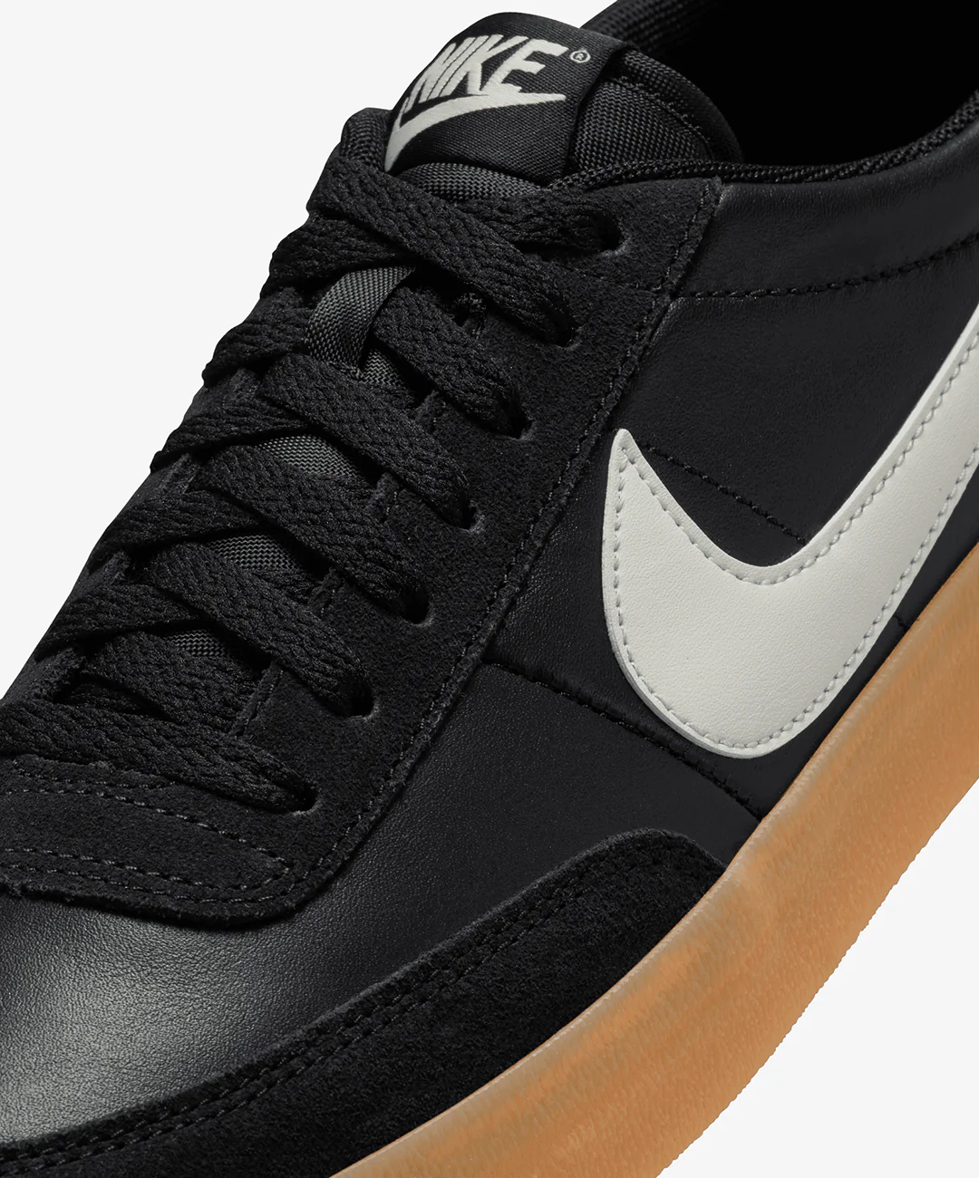 Nike | KILLSHOT 2 LEATHER { BLACK/SAIL-GUM YELLOW - Image 4