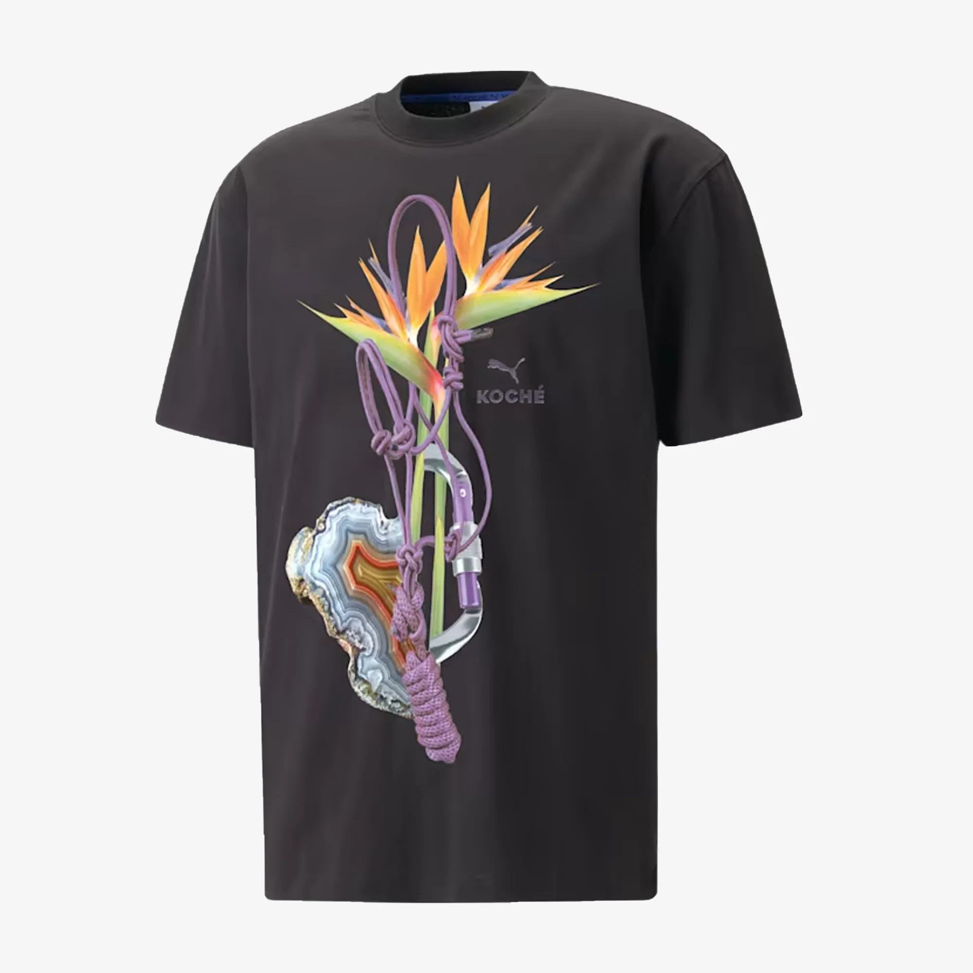 Puma | KOCHÉ GRAPHIC RELAXED FIT T-SHIRT { BLACK - Image 3