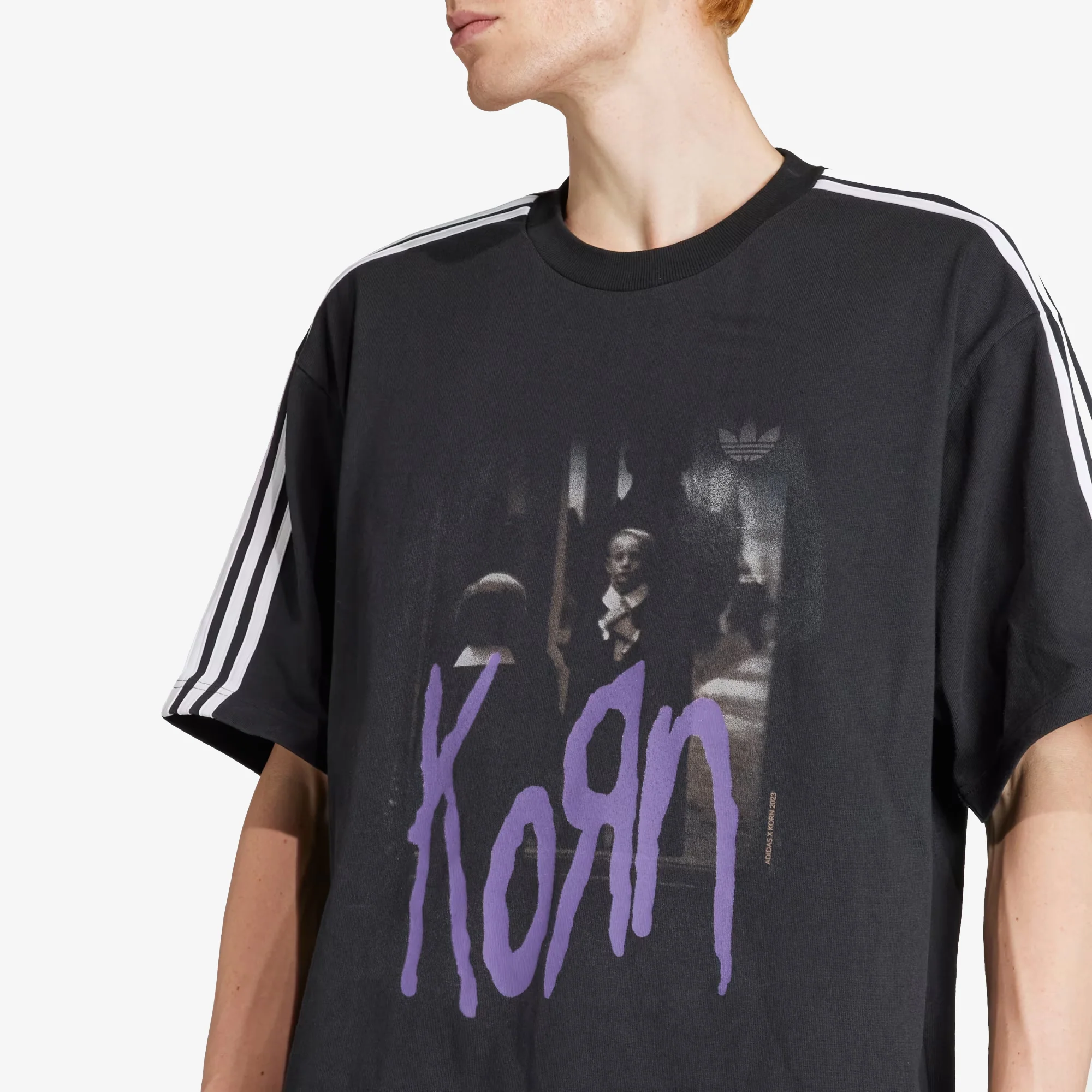 Adidas Originals | KORN GRAPHIC TEE { CARBON - Image 3