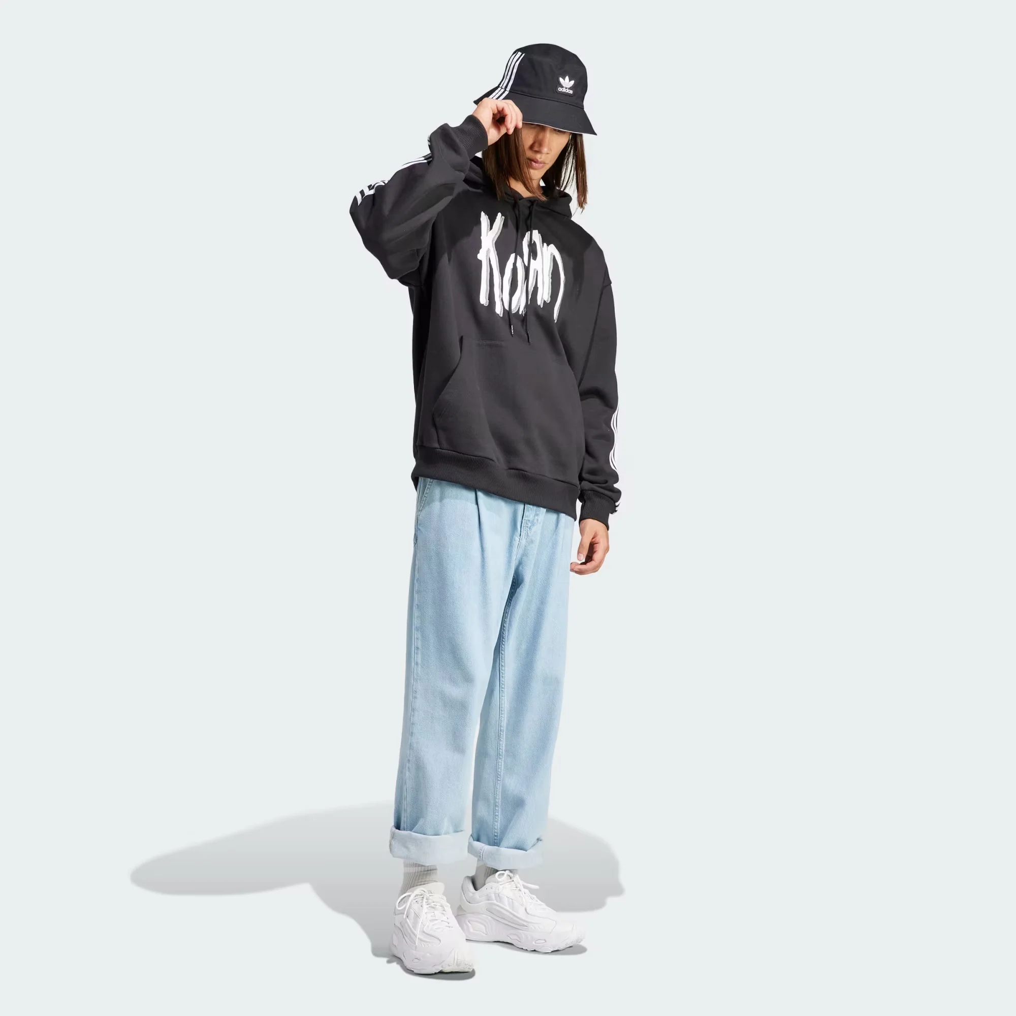 Adidas Originals | KORN HOODIE { BLACK - Image 7