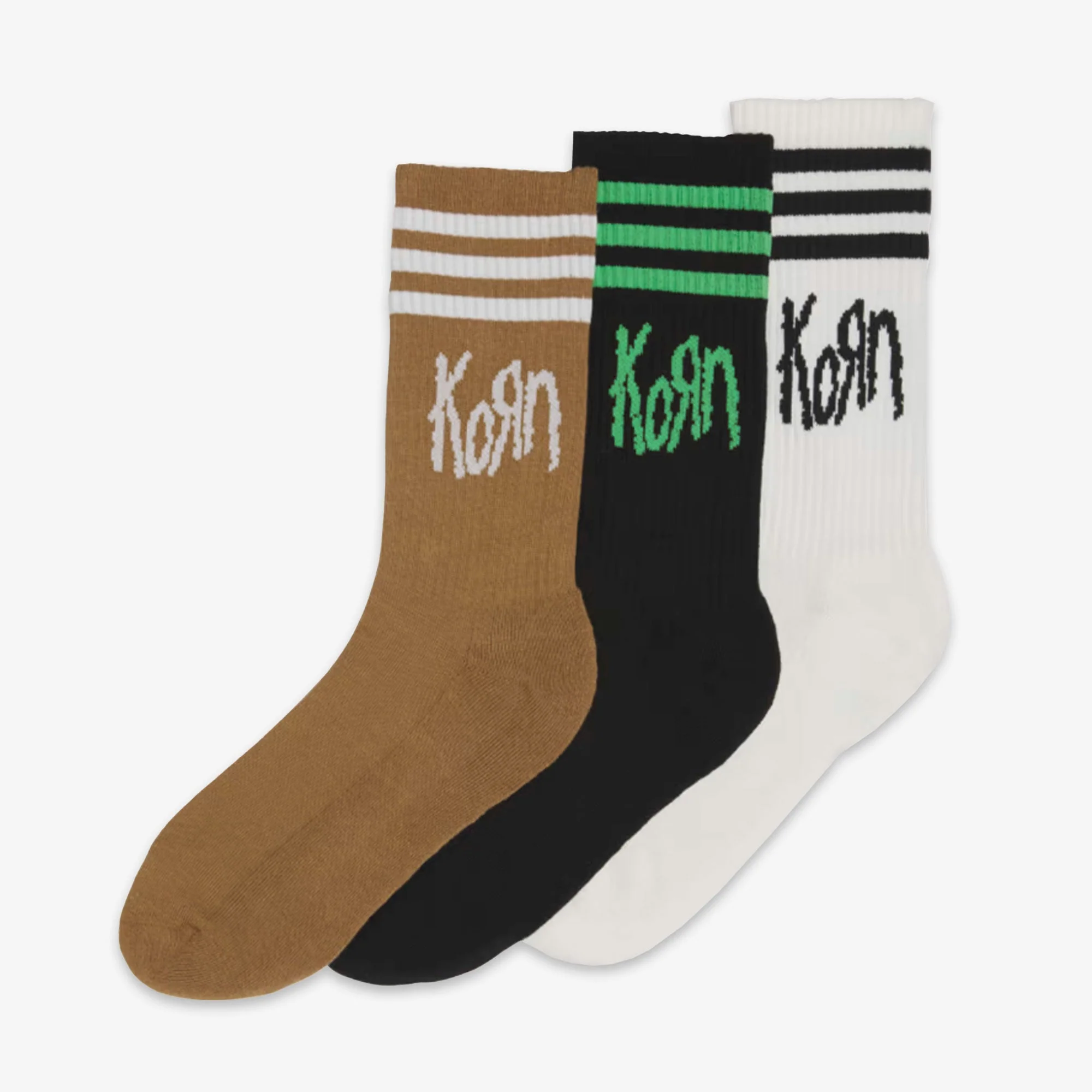 Adidas Originals | KORN SOCKS { OFF WHITE/BLACK/BROWN DESERT