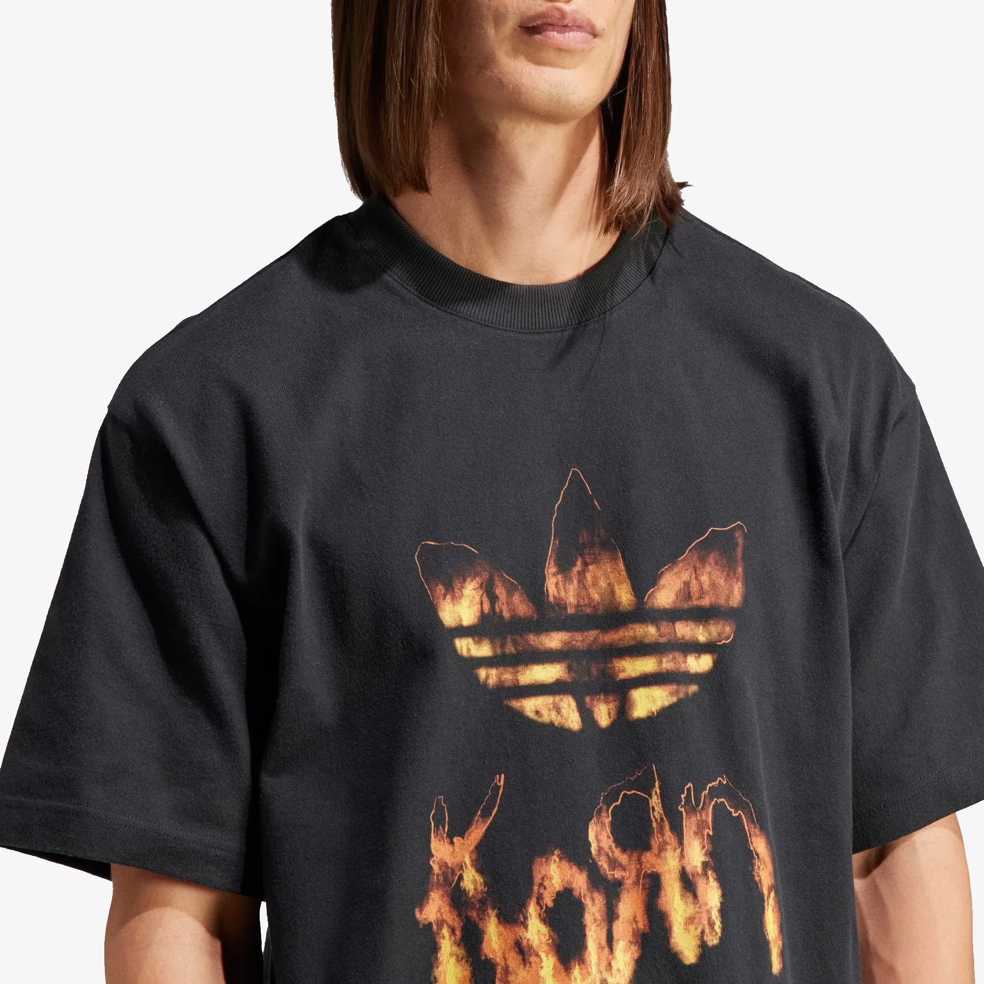 Adidas Originals | KORN TEE  { BLACK - Image 3