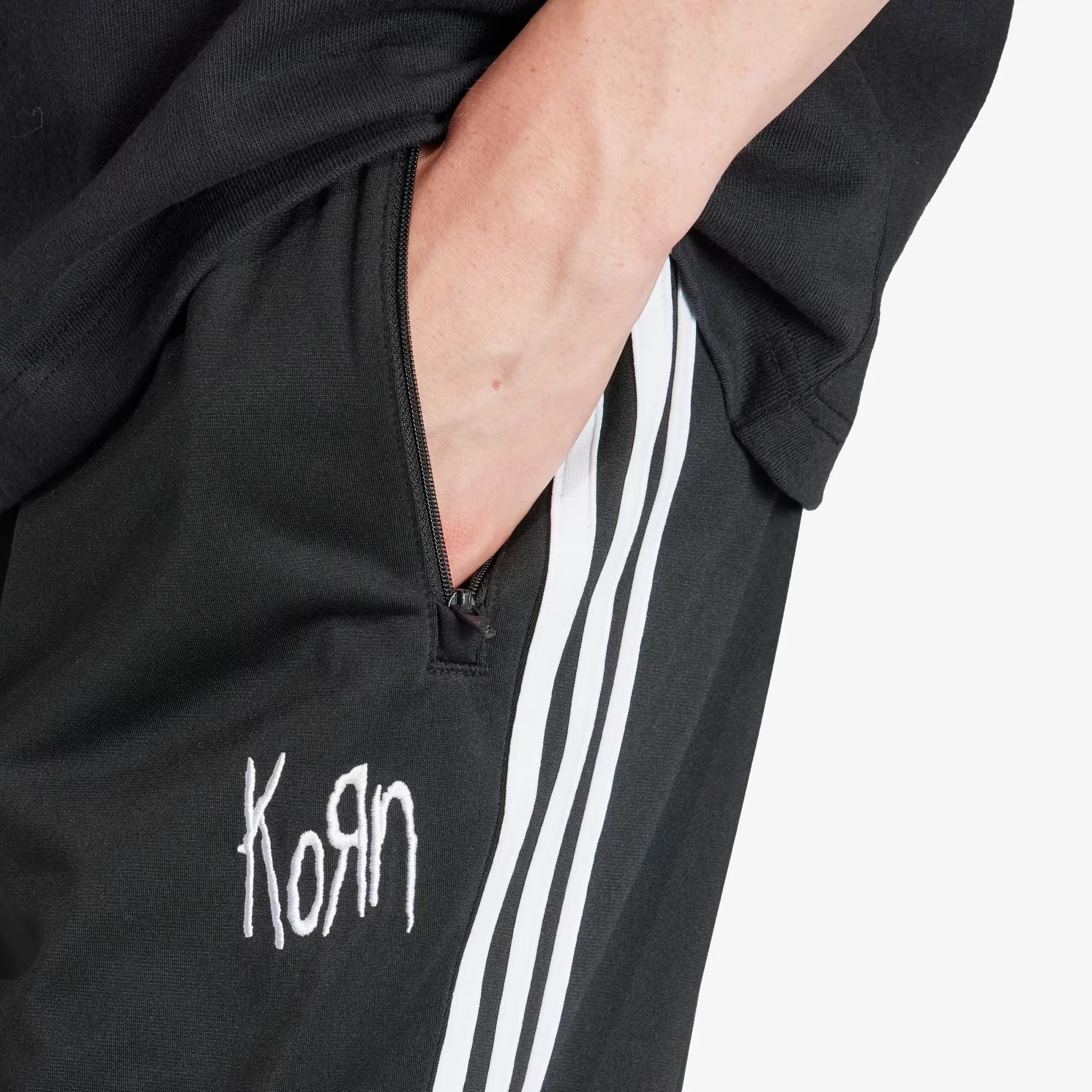 Adidas Originals | KORN TRACK PANTS { BLACK - Image 3