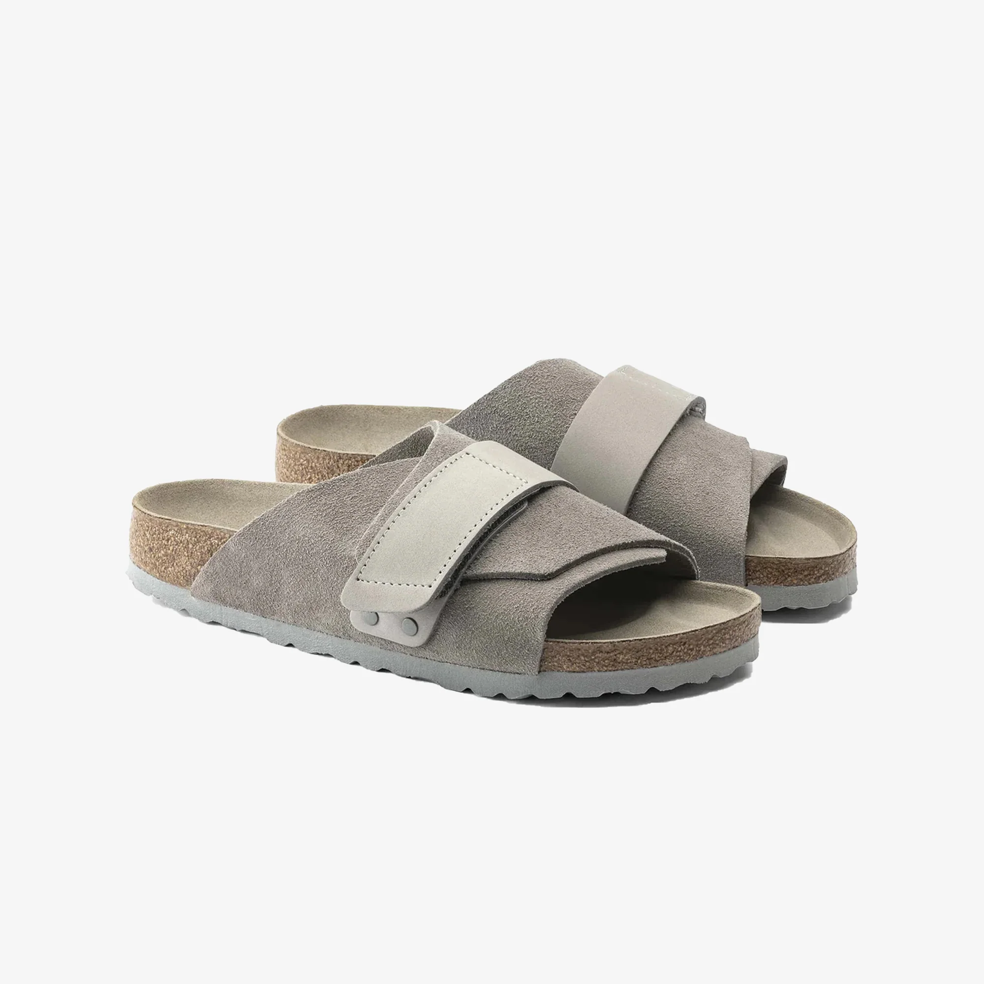 Birkenstock | KYOTO NUBUCK/SUEDE LEATHER { GRAY - Image 3