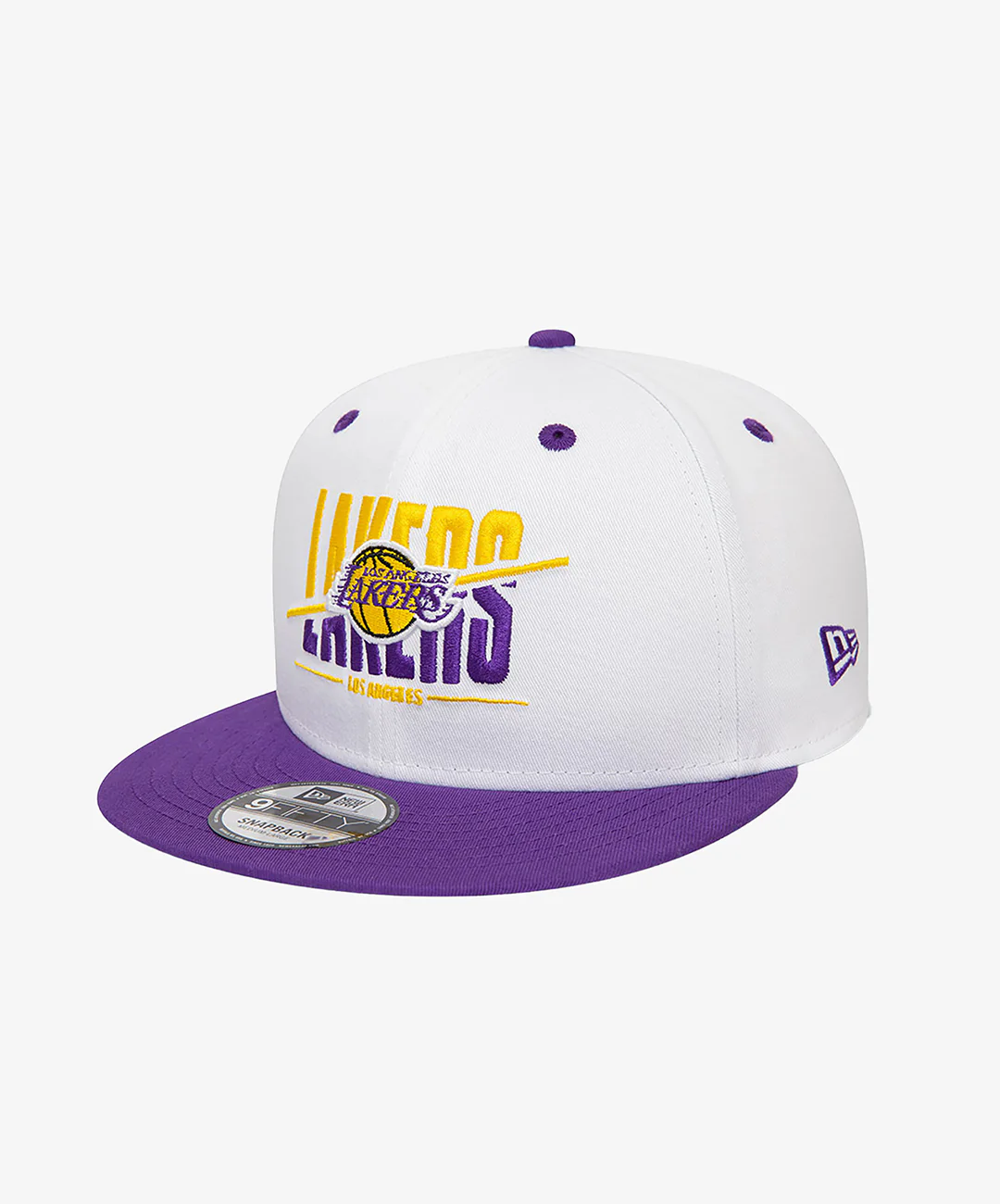 New Era | LA LAKERS CROWN WHITE 9FIFTY SNAPBACK CAP { WHITE - Image 3