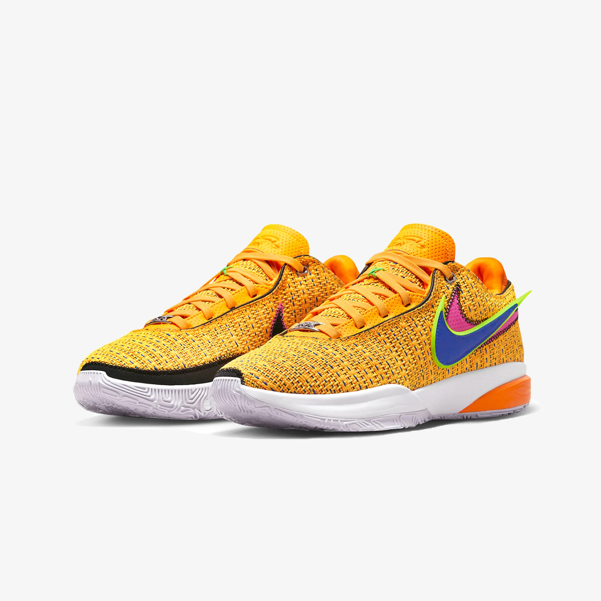 Nike | LEBRON XX EP { LASER ORANGE/RACER BLUE-HYPER PINK-WHITE - Image 2