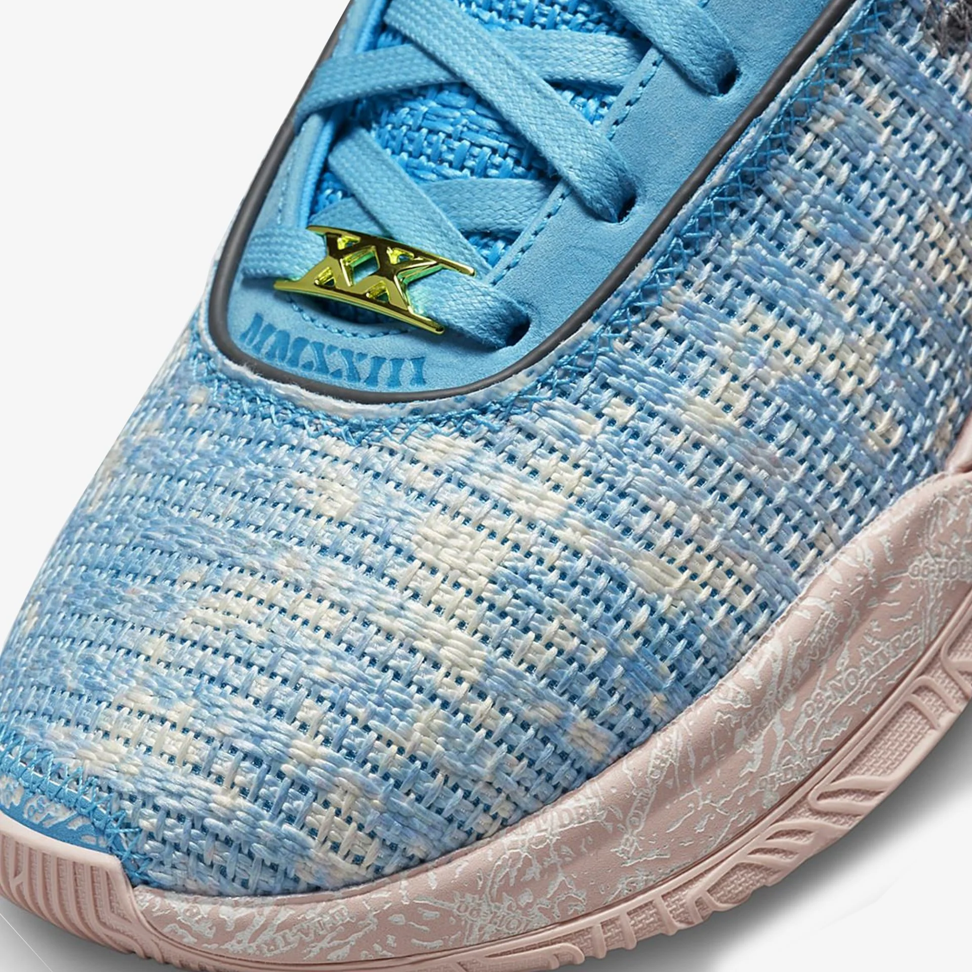 Nike | LEBORN XX ASW EP { BLUE LIGHTNING/COCONUT MILK - Image 3
