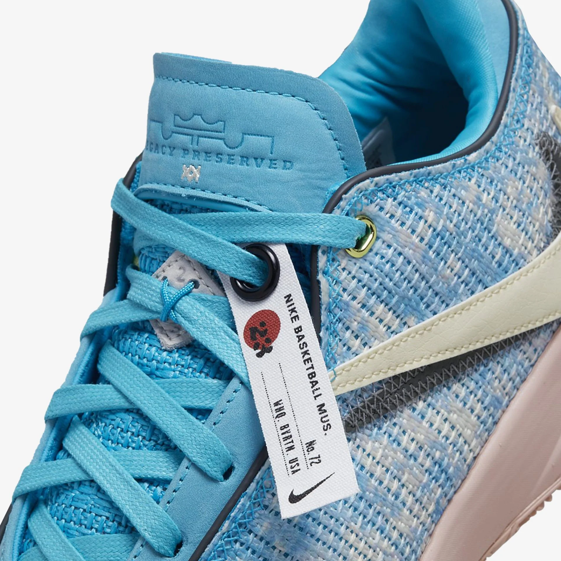 Nike | LEBORN XX ASW EP { BLUE LIGHTNING/COCONUT MILK - Image 4