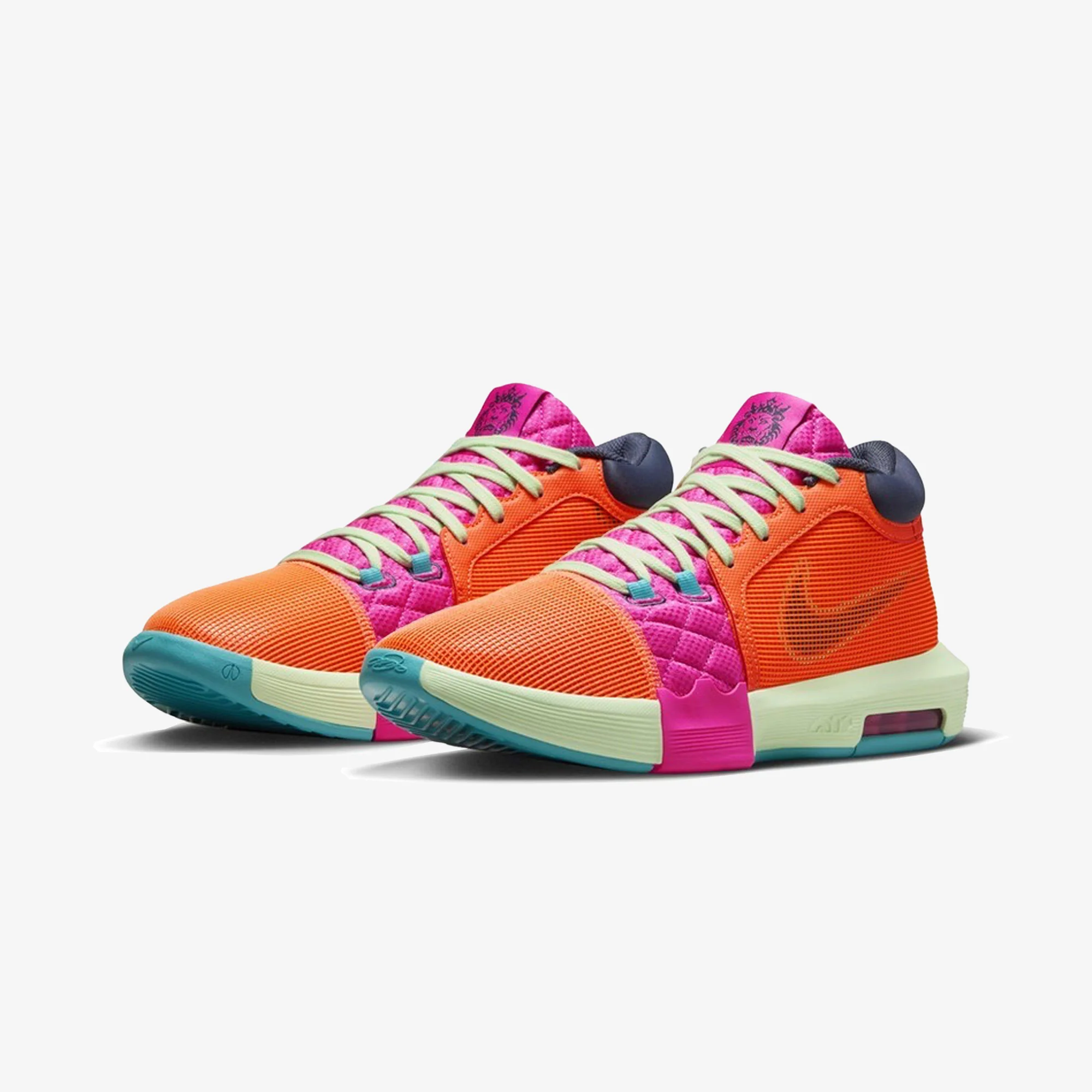 Nike | LEBRON WITNESS 8 EP { TOTAL ORANGE/THUNDER BLUE-LASER FUCHSIA - Image 2