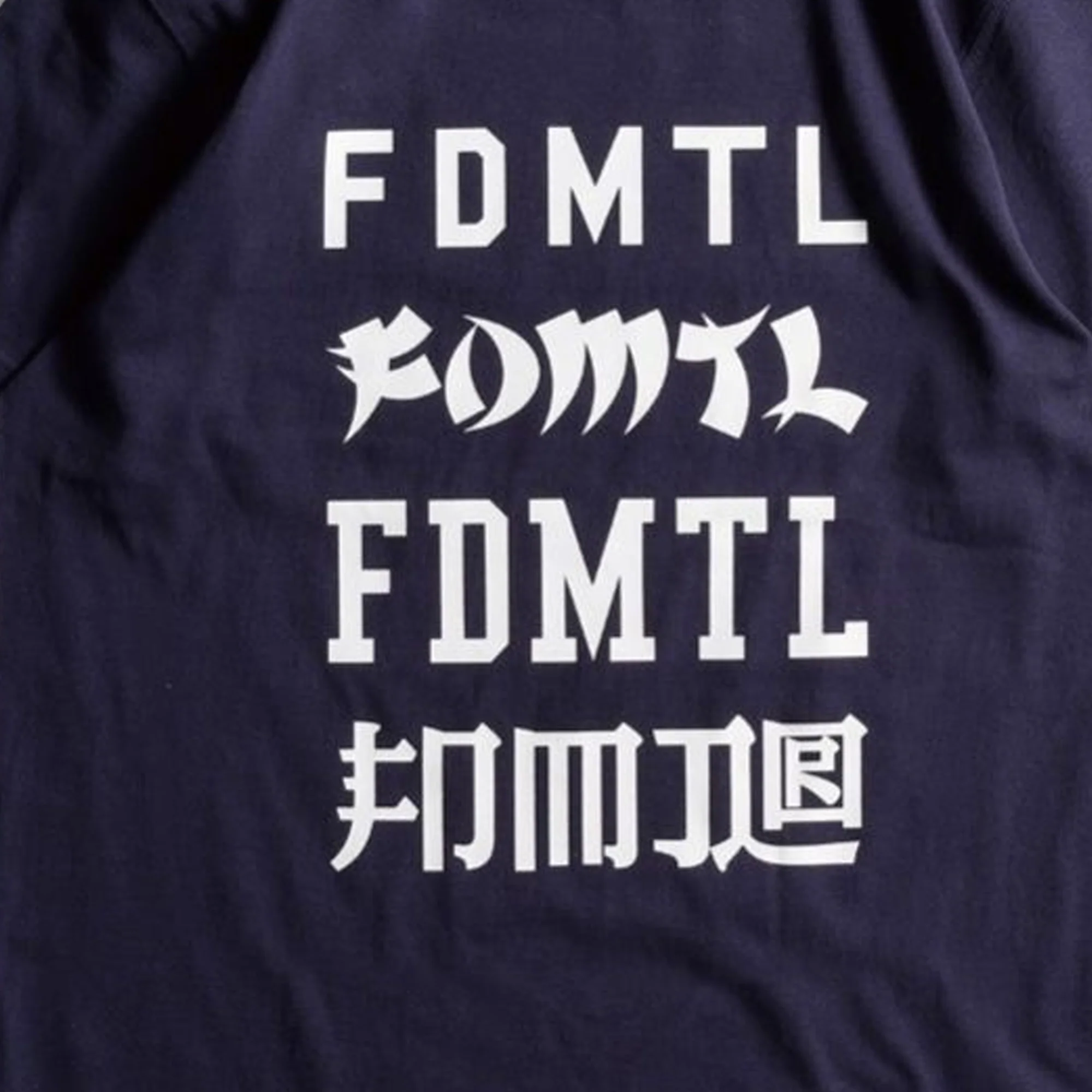 FDMTL | LOGOS TEE { NAVY - Image 2