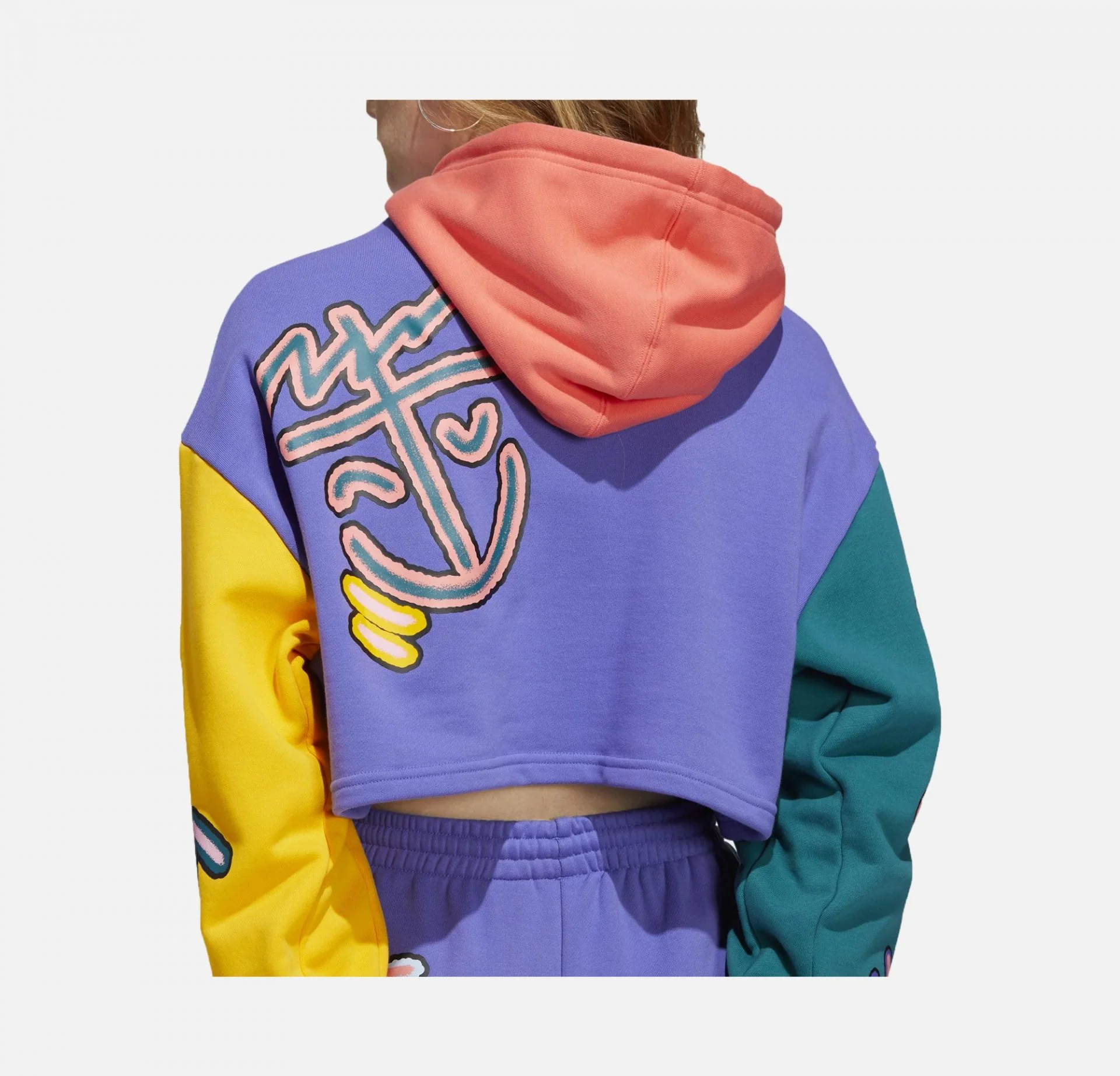 Adidas Originals | LOVE UNITES CROP HOODIE - Image 4