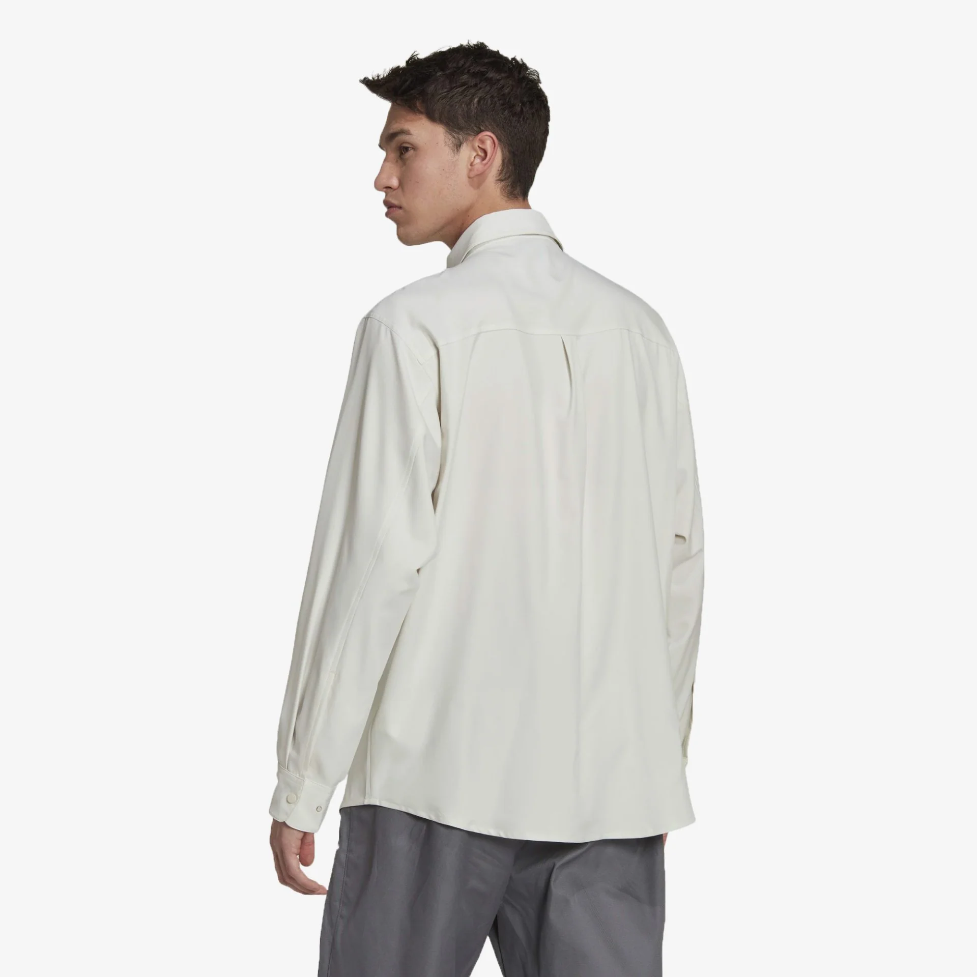 Adidas Originals | LS OVERSHIRT { ORBIT GRAY - Image 2