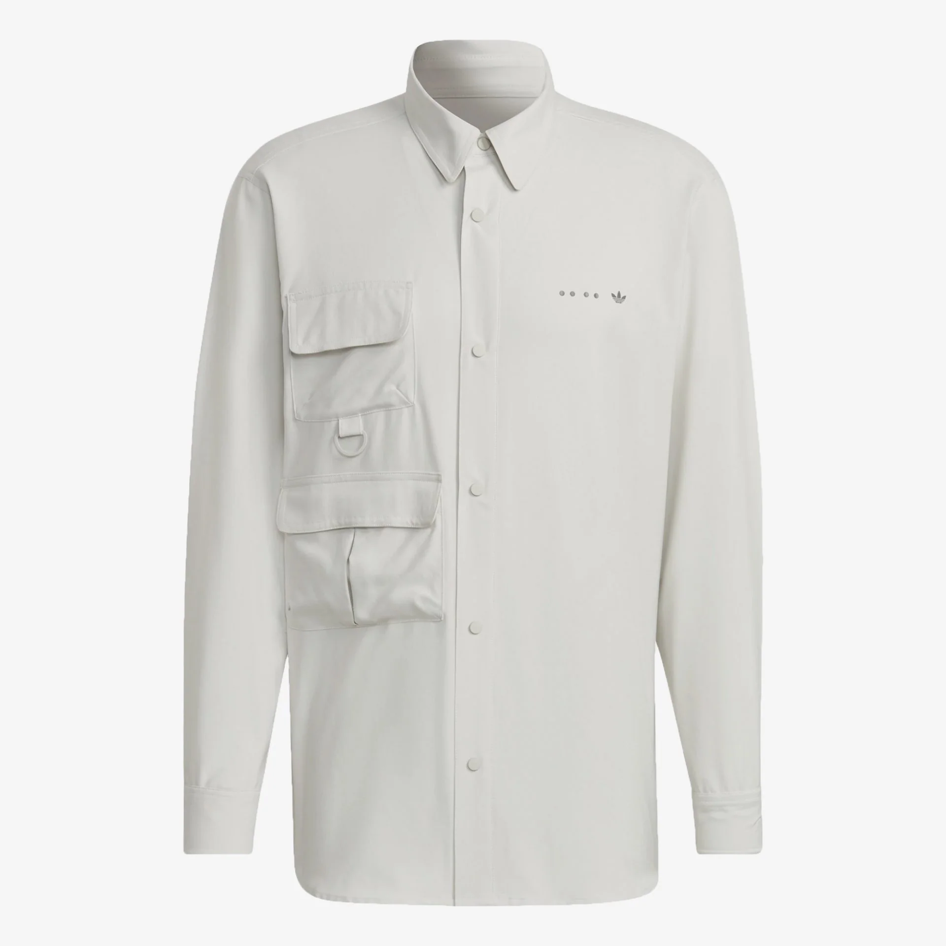 Adidas Originals | LS OVERSHIRT { ORBIT GRAY - Image 3