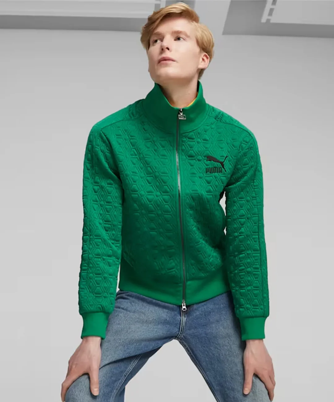 Puma | LUXE SPORT T7 TRACK JACKET { ARCHIVE GREEN