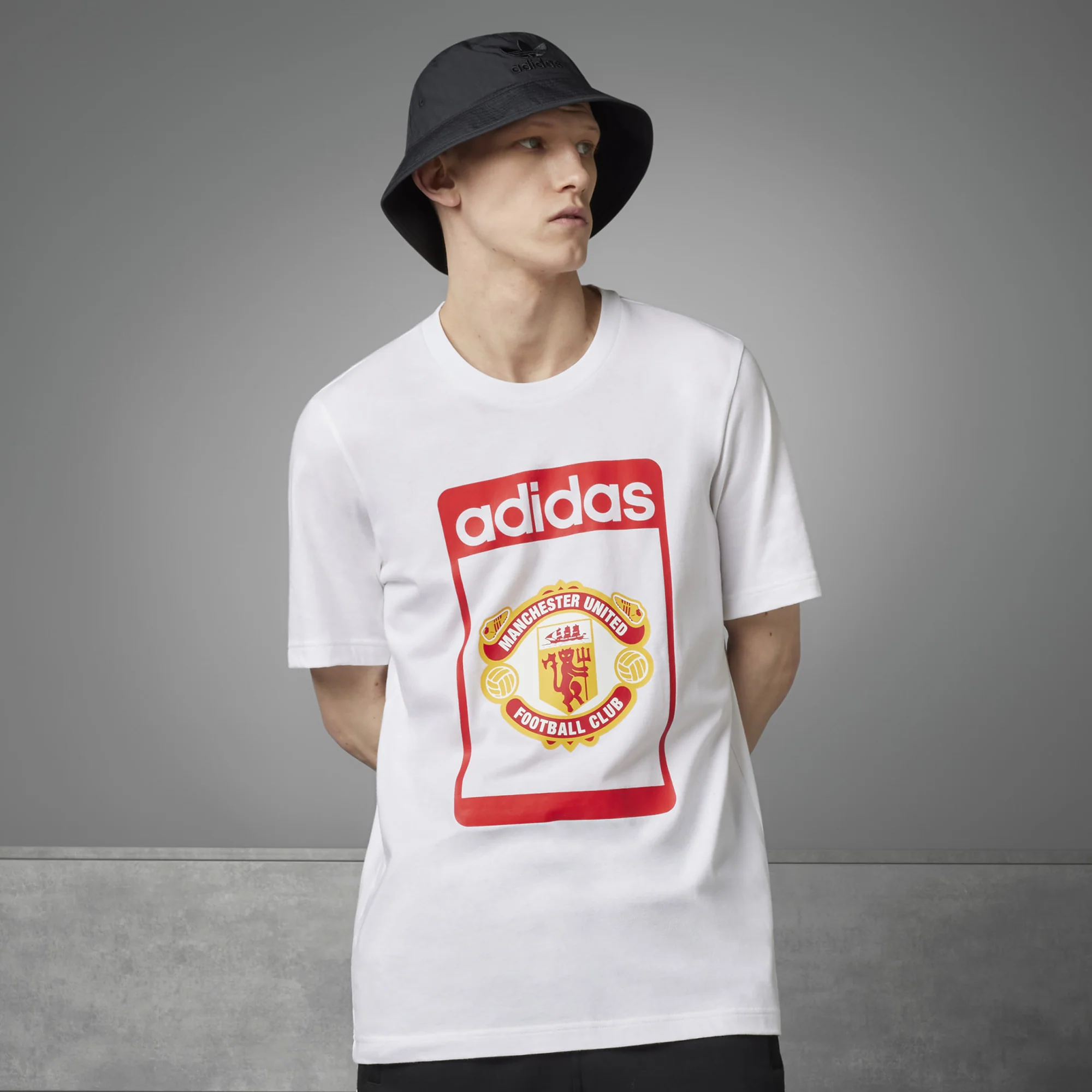 Adidas Originals | MANCHESTER UNITED OG GRAPHIC TEE  { WHITE/RED - Image 2
