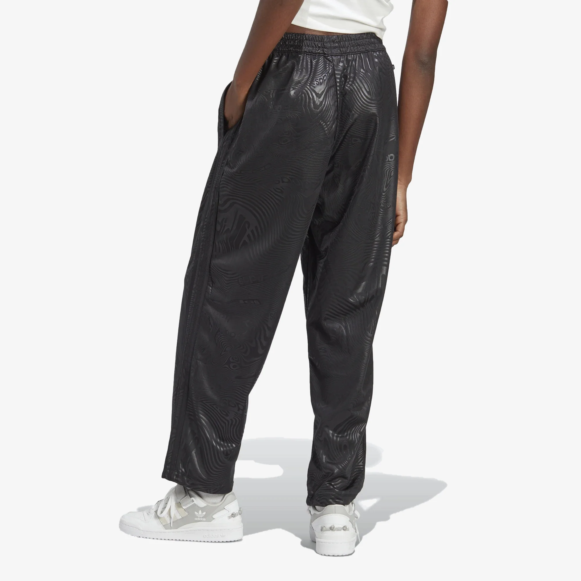 Adidas Originals | MARBLE PRINT FIREBIRD TRACK PANTS { BLACK - Image 2