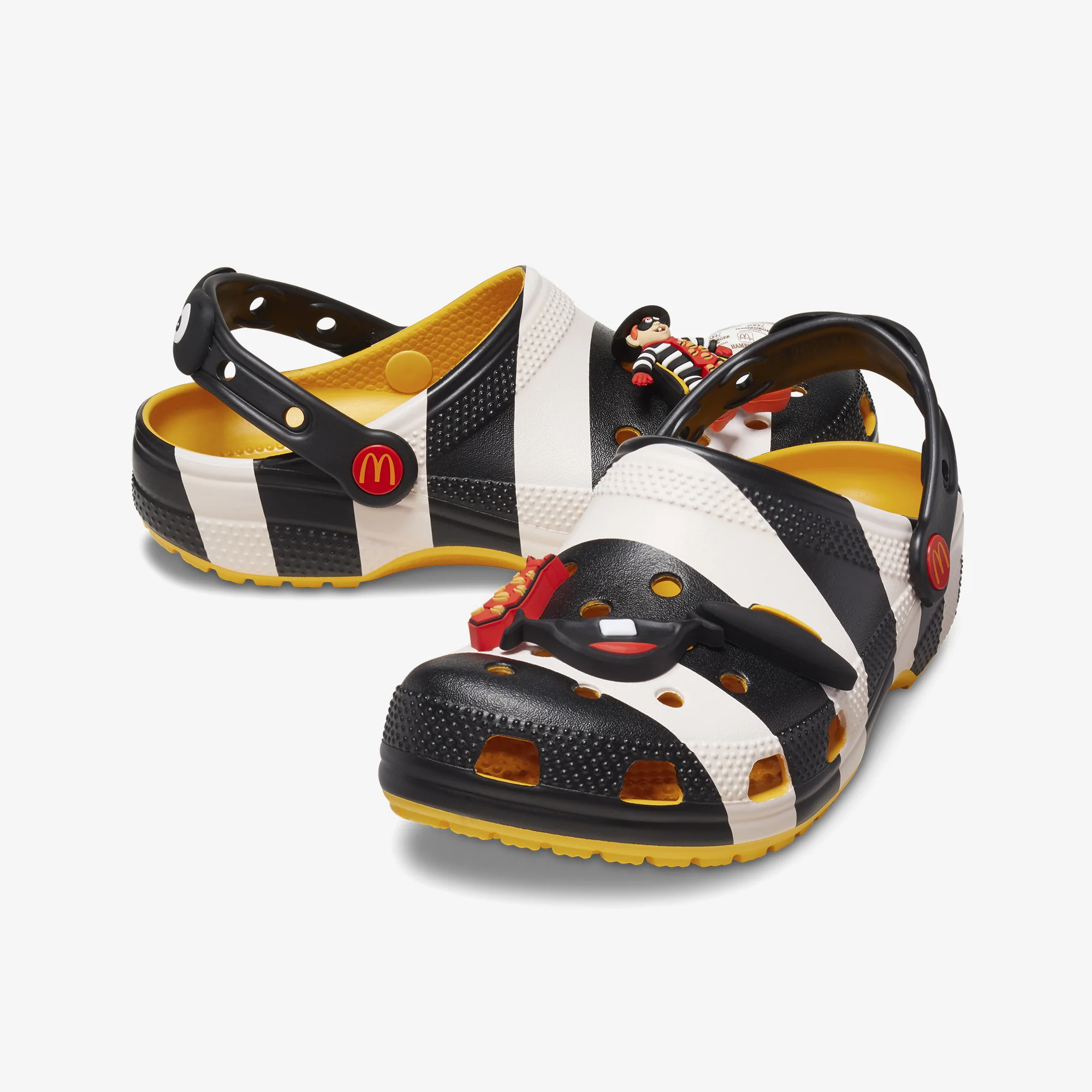 Crocs | McD x CROCS CLASSIC CLOG HAMBURGLAR { BLACK/WHITE - Image 3