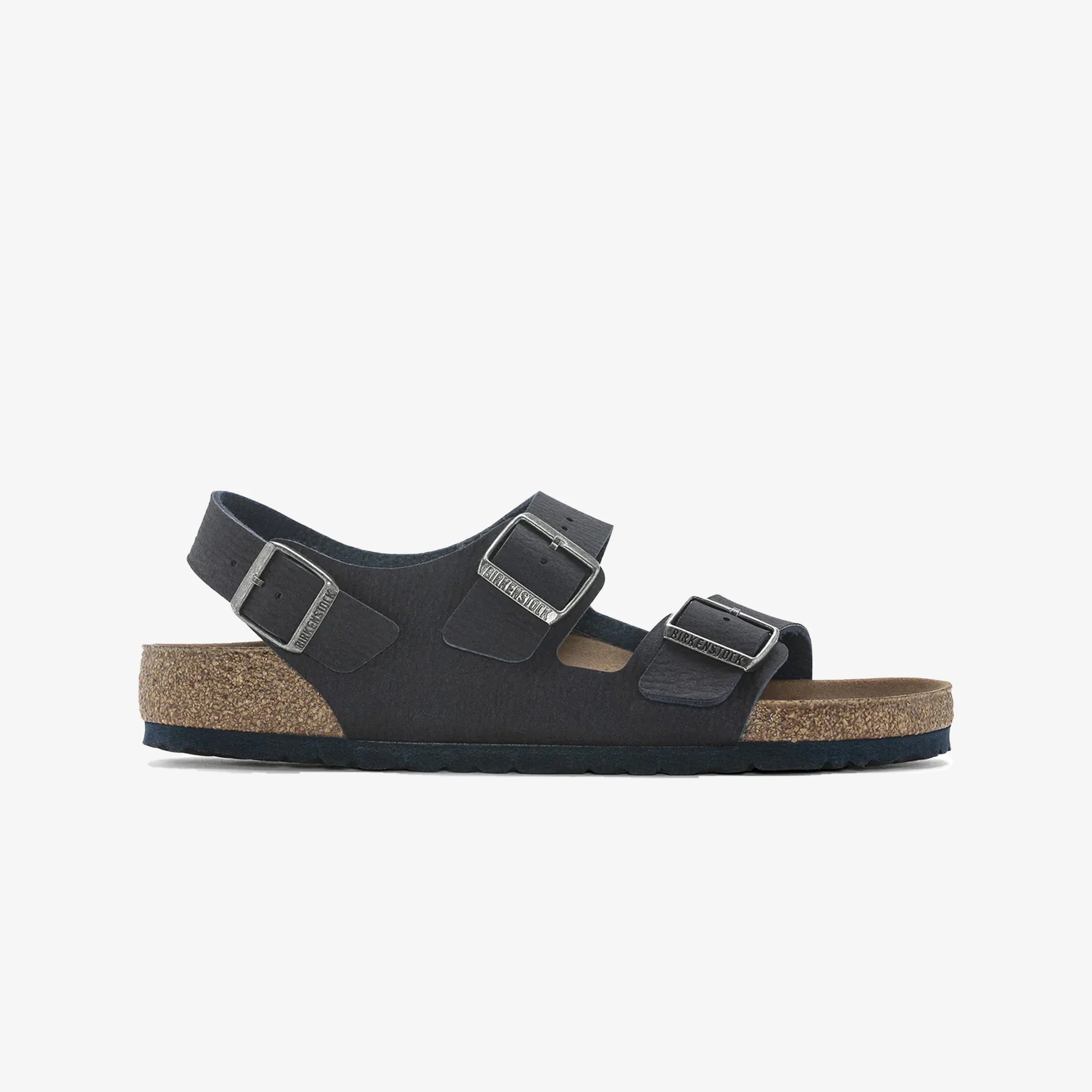 Birkenstock | MILANO VEGAN MICRO FIBRE { BROWN/BLUE
