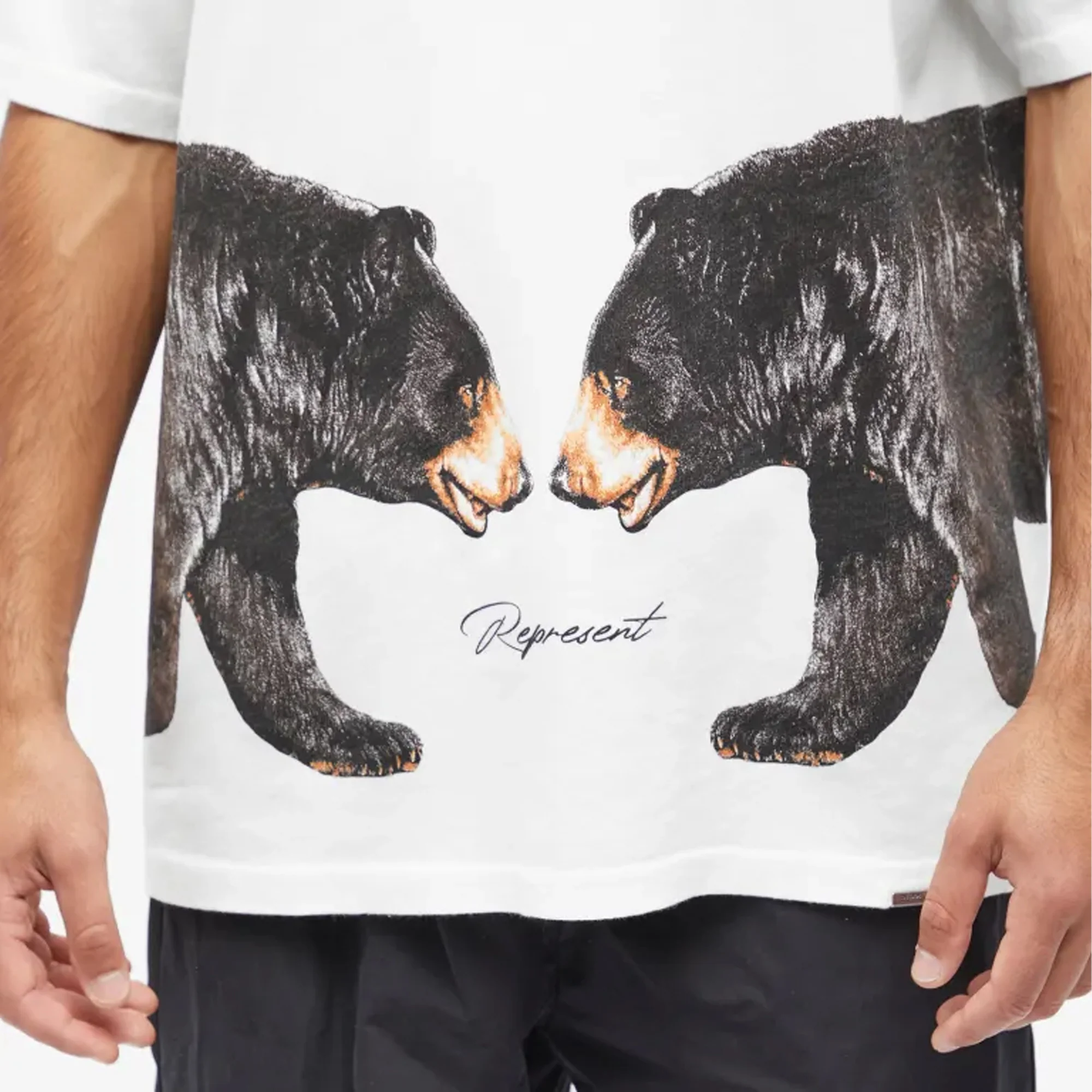 Represent | MISSION HILLS T-SHIRT  { FLAT WHITE - Image 4