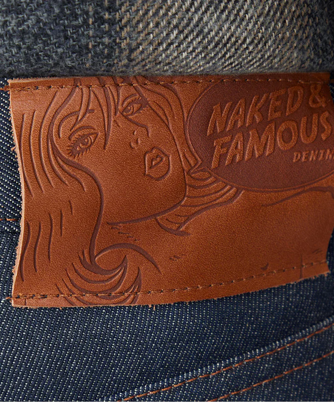 Naked & Famous | EASY GUY - NATURAL INDIGO SELVEDGE { BLUE - Image 5