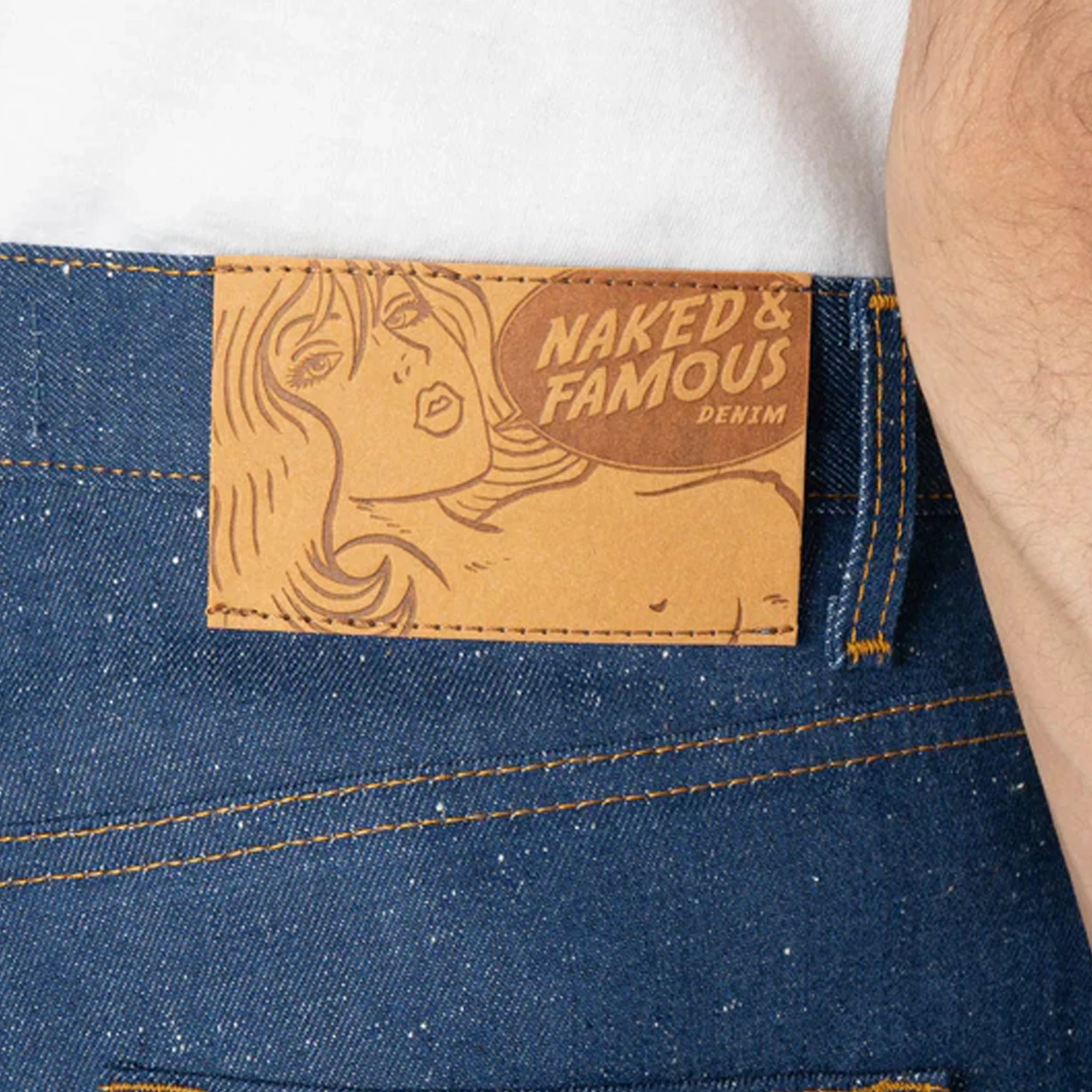 Naked & Famous | EASY GUY - WORKFORCE SELVEDGE { BLUE - Image 5