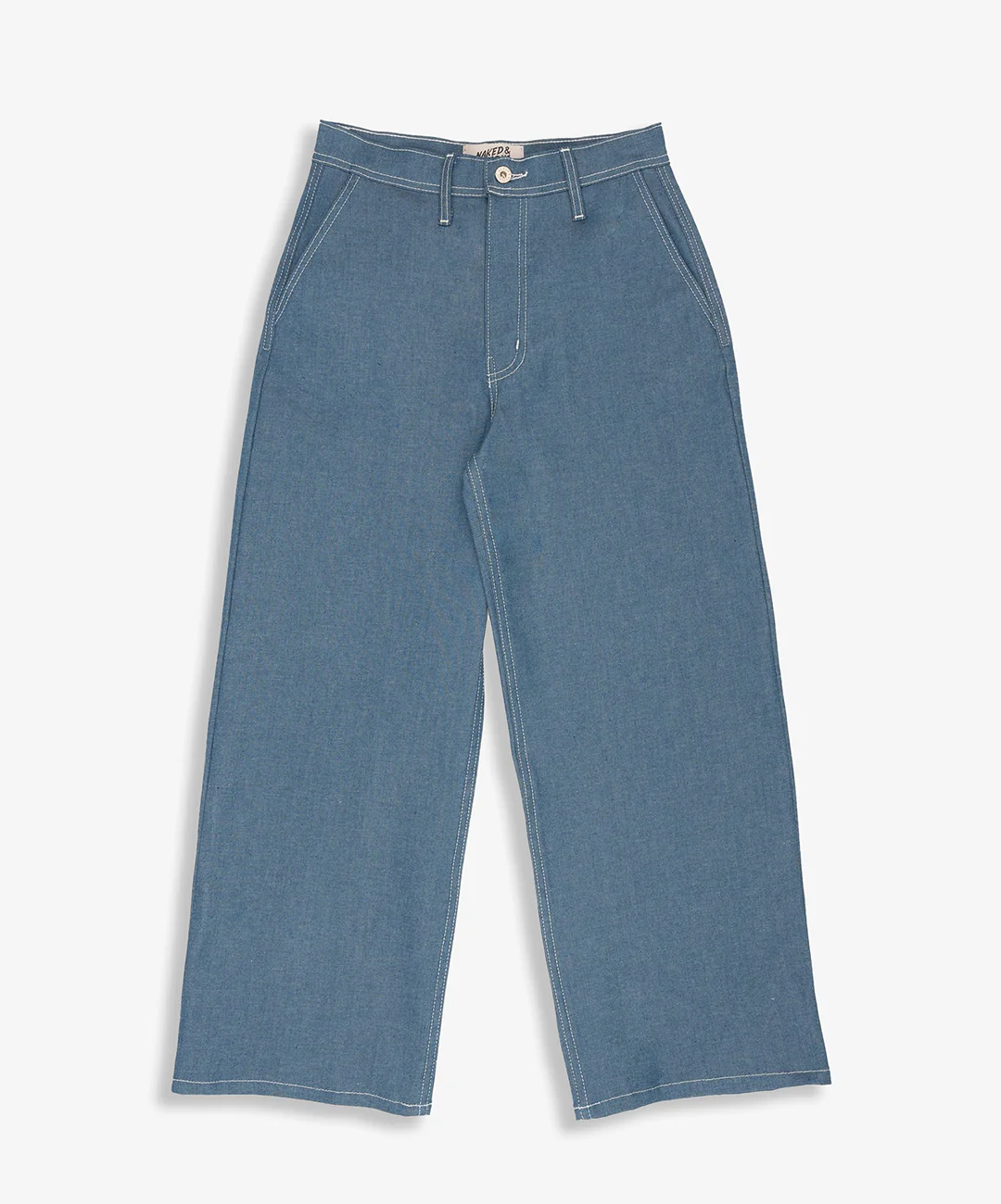 Naked & Famous | MAUDIE - ANTIQUE BLUE DENIM STRETCH { BLUE - Image 3