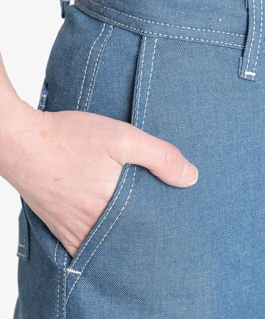 Naked & Famous | MAUDIE - ANTIQUE BLUE DENIM STRETCH { BLUE - Image 4