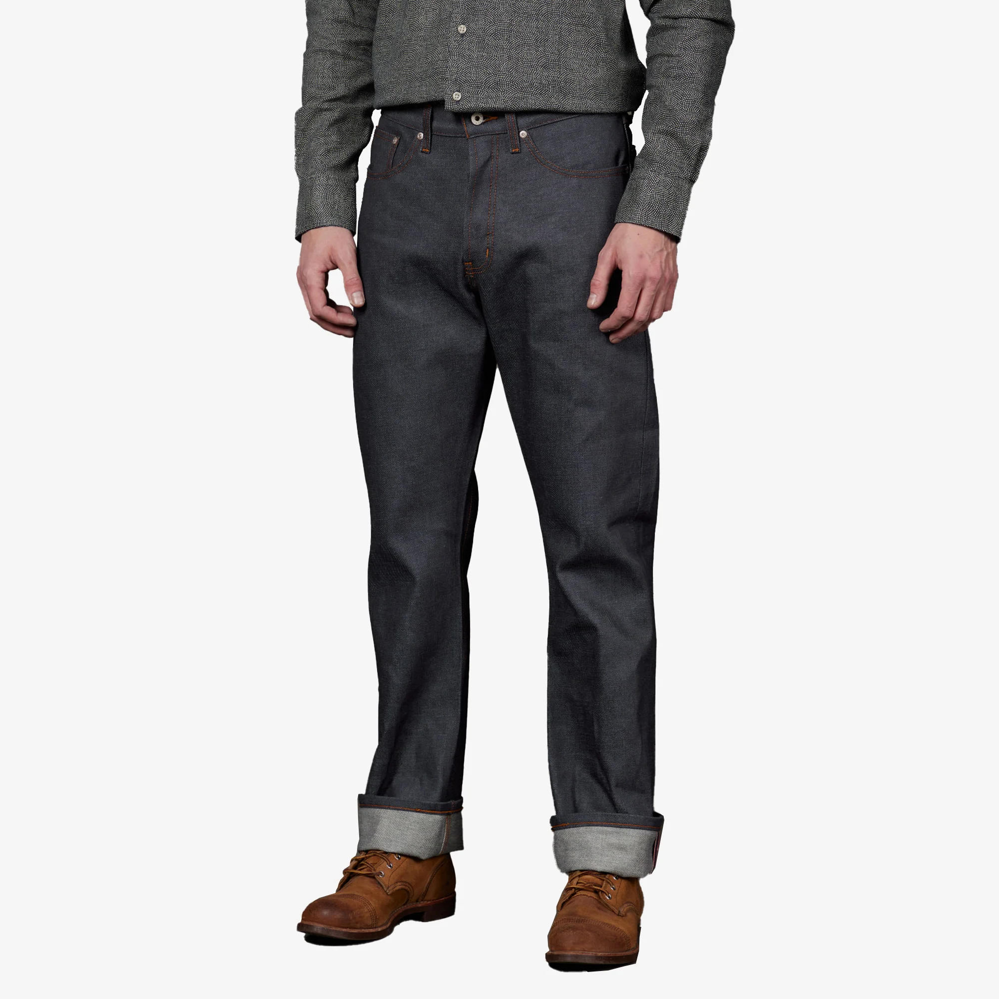 Naked & Famous | TRUE GUY - DIRTY FADE SELVEDGE { DENIM BLUE