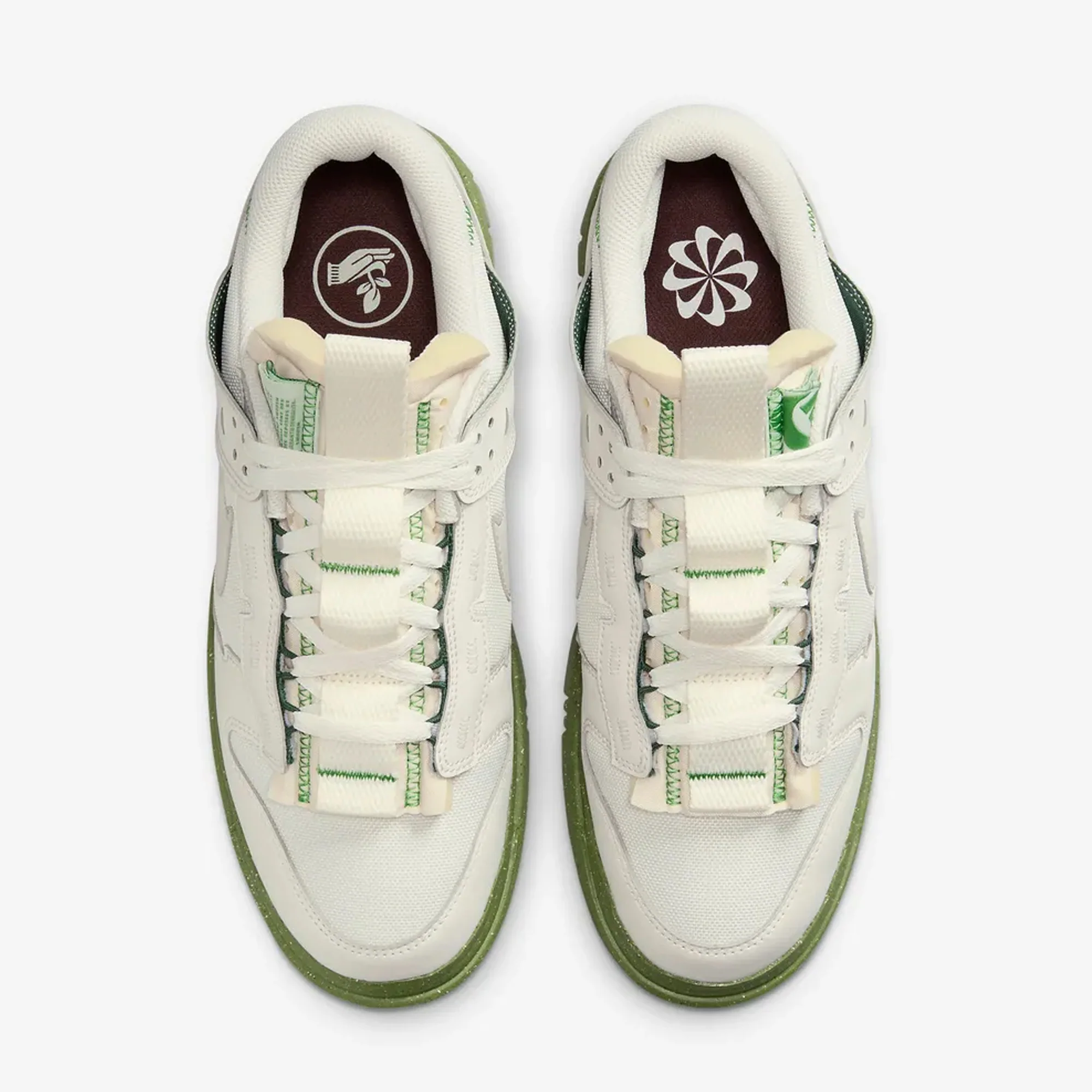 Nike | AIR DUNK LOW JUMBO { PHANTOM/CHLOROPHYII/EARTH/PHANTOM - Image 2