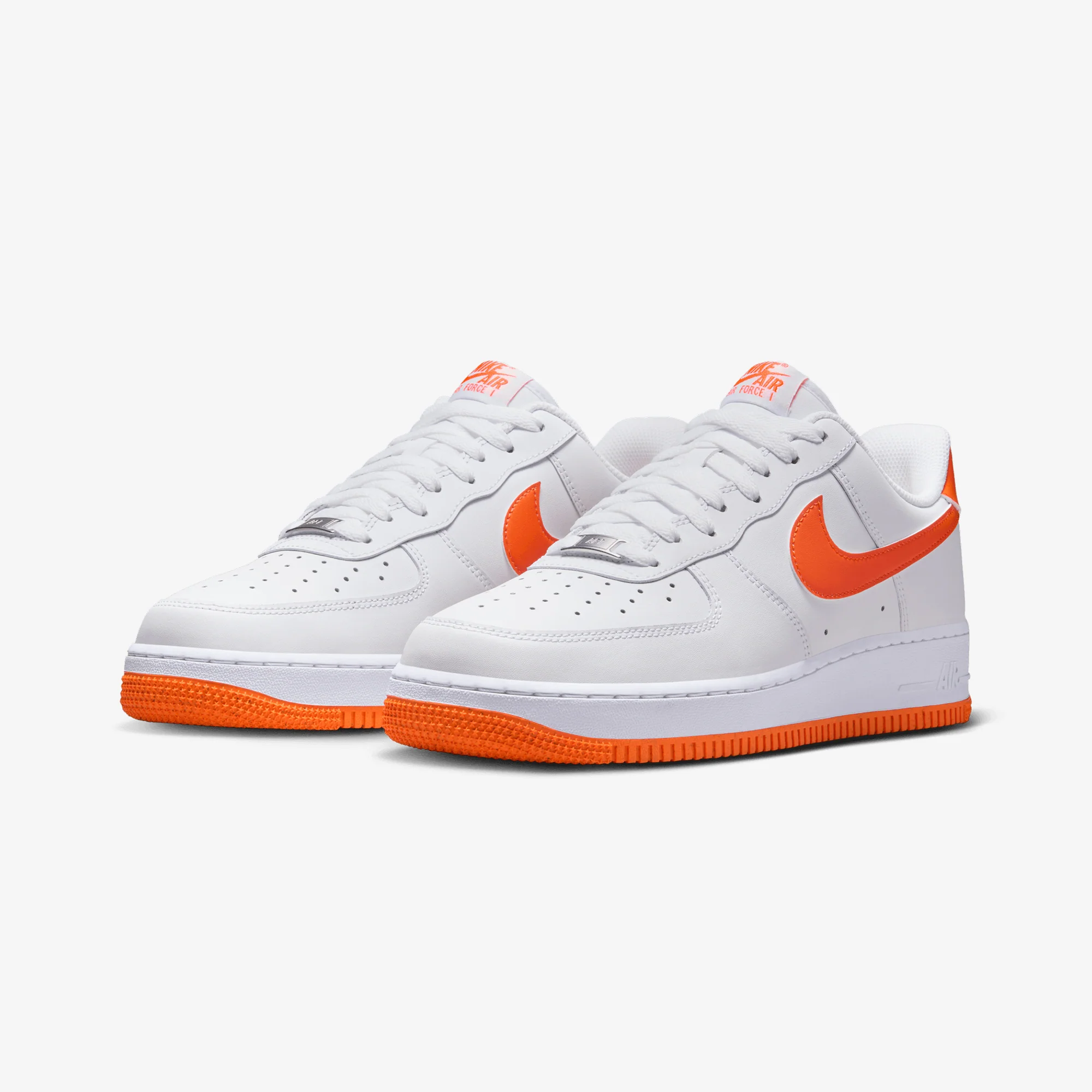 NIKE | AIR FORCE 1 '07 LV8 { WHITE/SAFETY ORANGE-WHITE - Image 6