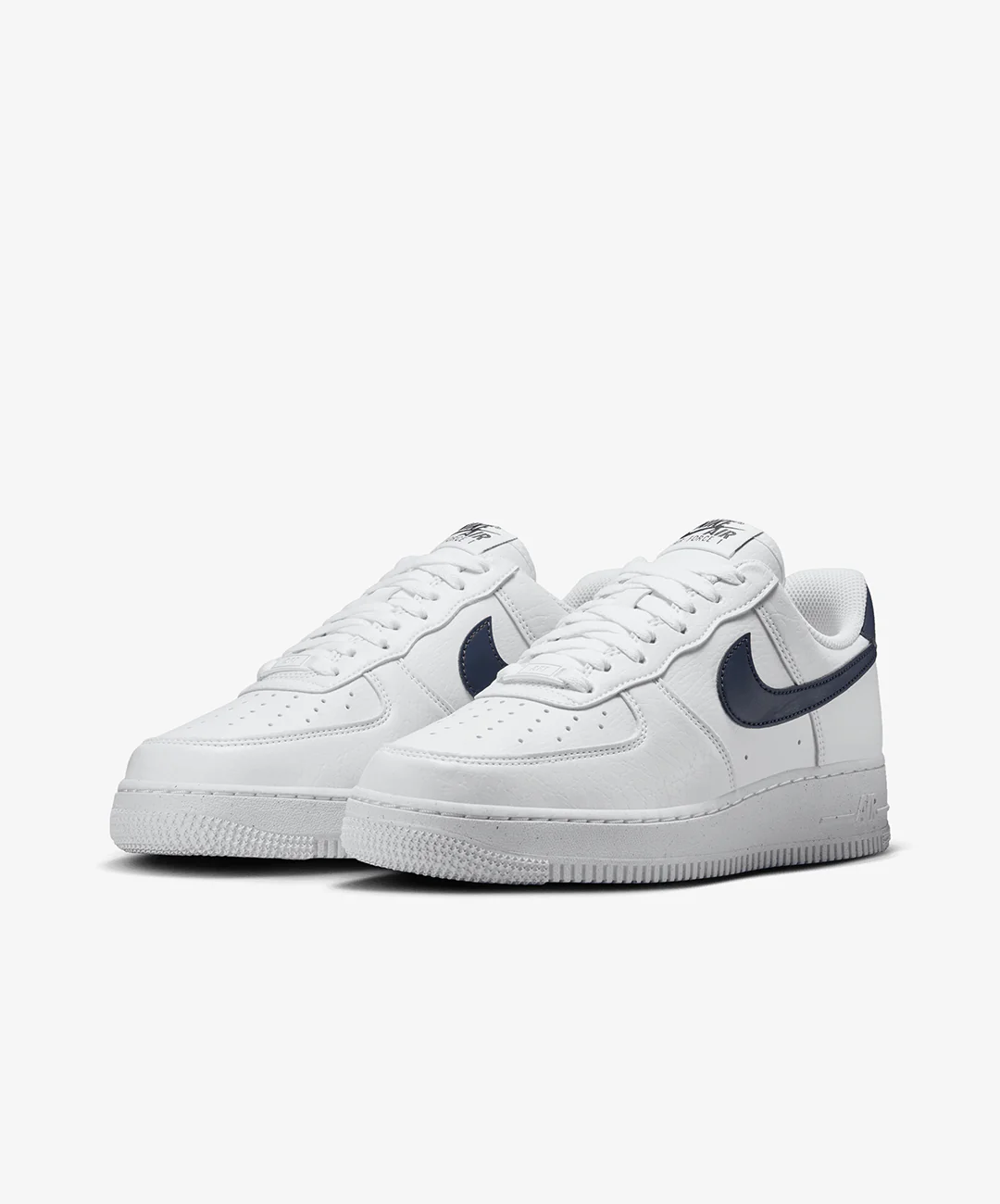 NIKE | AIR FORCE 1 '07 NEXT NATURE { WHITE/MIDNIGHT NAVY-WHITE - Image 3