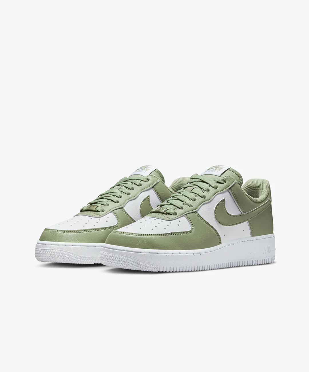 NIKE | AIR FORCE 1 '07 NEXT NATURE { WHITE/OIL GREEN-WHITE - Image 3
