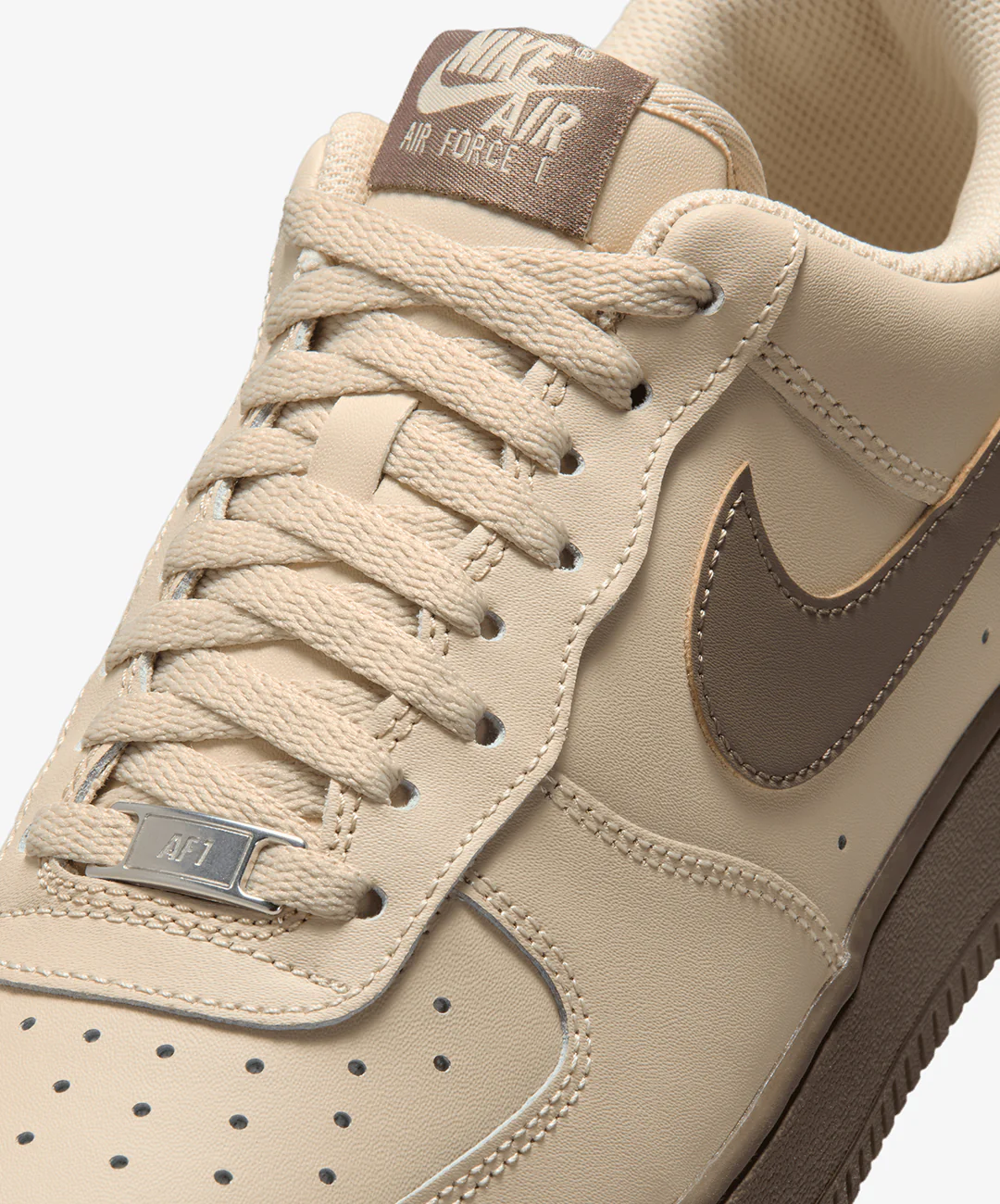 Nike | AIR FORCE 1 '07 { RATTAN/RATTAN/OLIVE GREY - Image 5