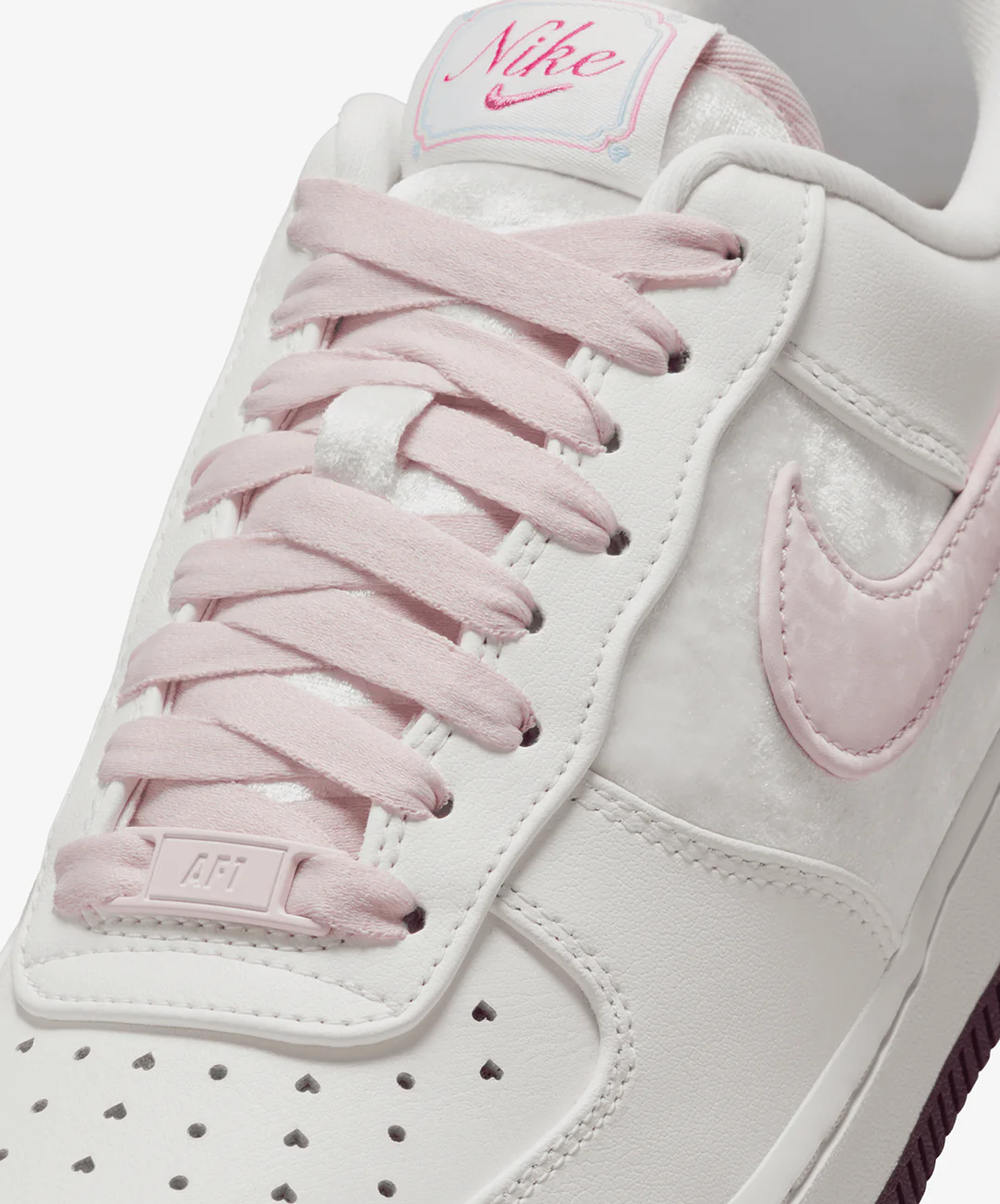 Nike | AIR FORCE 1 '07 { SAIL/SILT RED-SAIL-LT ARMORY BLUE - Image 5